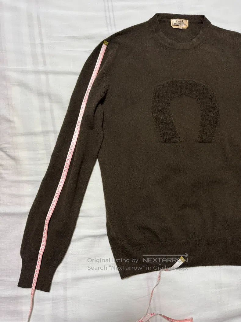Hermes Hermes Embroidered goat wool sweater Size US L / EU 52-54 / 3 - 6 Thumbnail