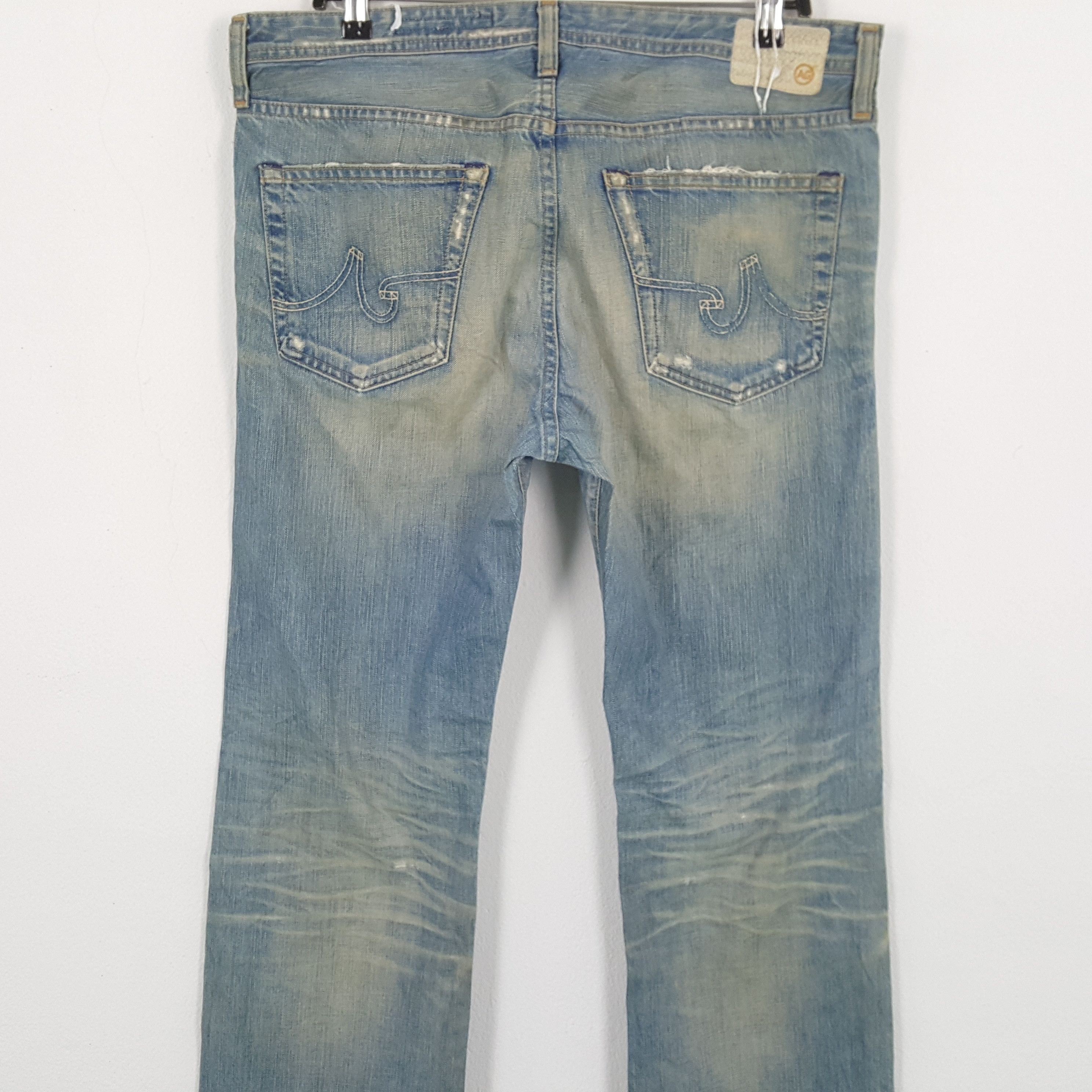 AG Adriano Goldschmied × Vintage ADRIANO GOLDSCHMEID Streetwear Style Distressed Jeans Size US 36 / EU 52 - 2 Thumbnail