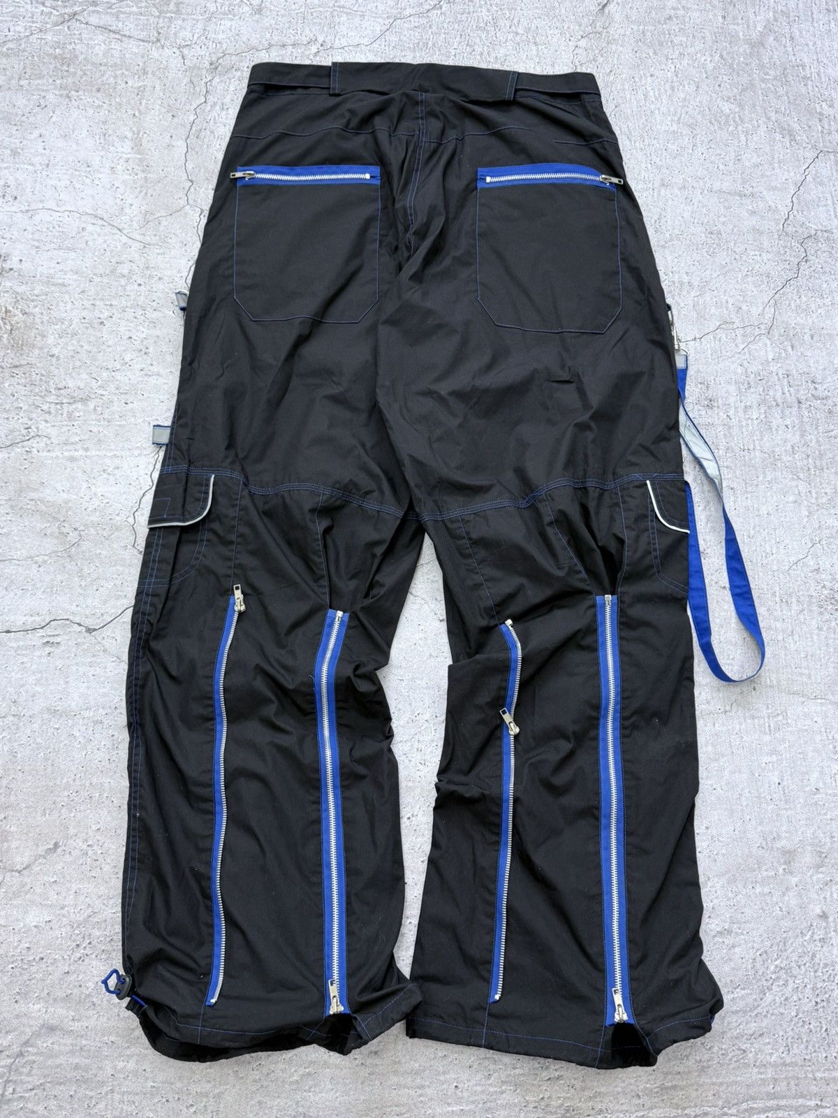 Japanese Brand Vintage Y2K Mercy Balenciaga Style Rave Bondage Baggy Pants Size US 36 / EU 52 - 7 Thumbnail
