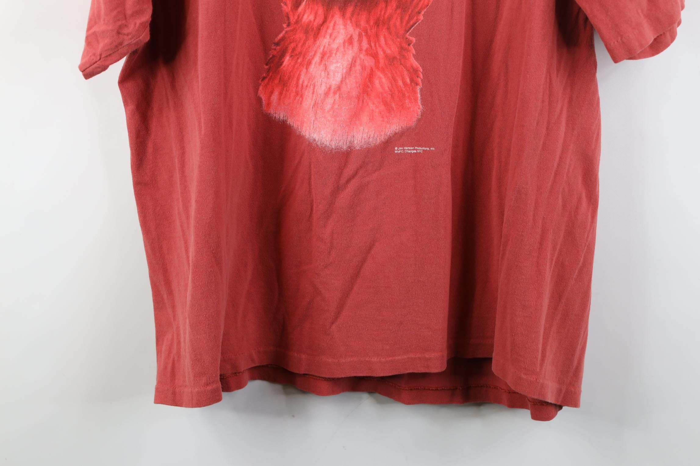 Vintage Vintage 90s The Muppets Elmo Monsterwear Print T-Shirt Size US XL / EU 56 / 4 - 15 Thumbnail