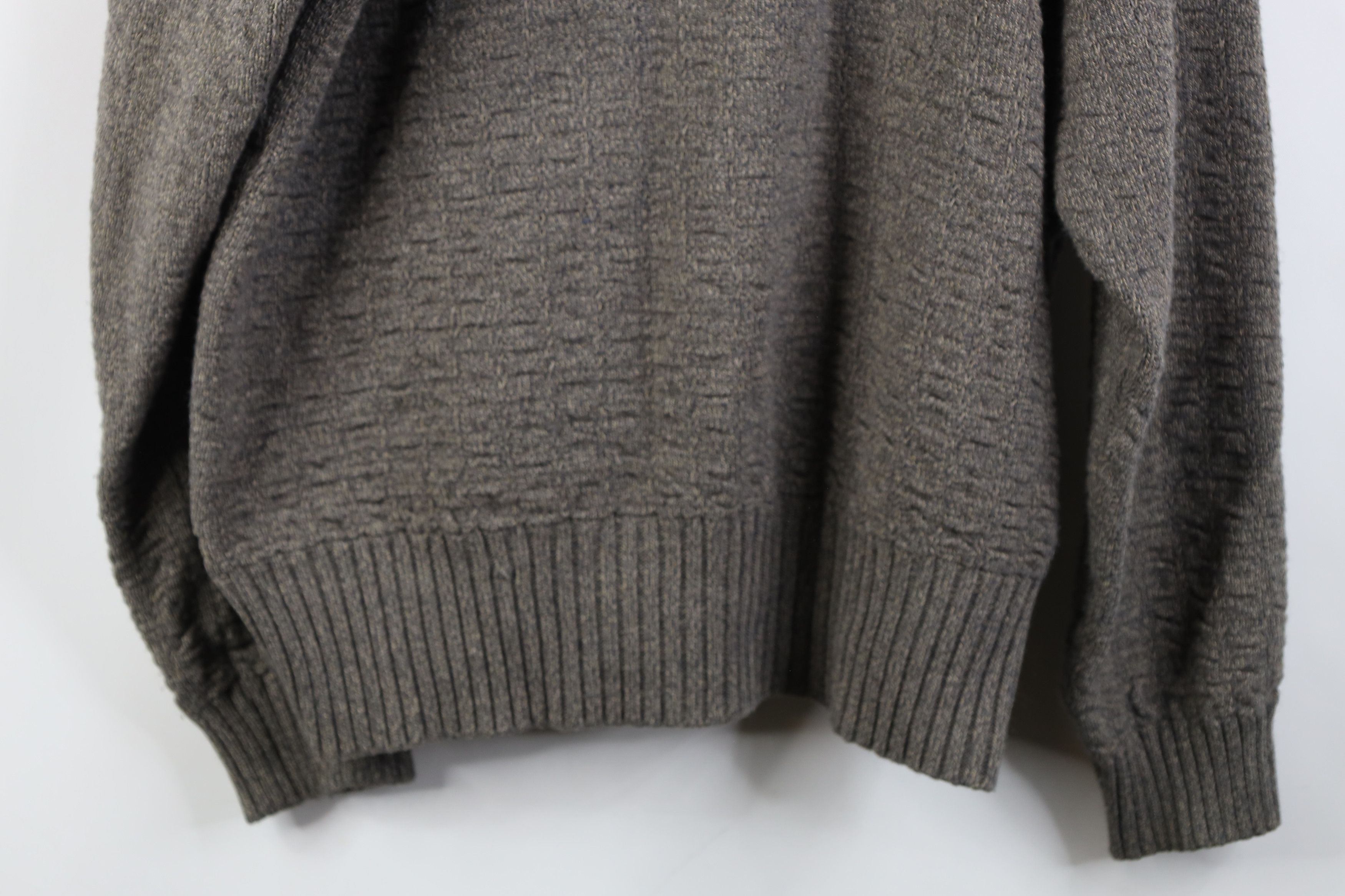 Vintage Vintage 70s 80s Streetwear Asymmetric Collared Sweater Wool Size US L / EU 52-54 / 3 - 13 Thumbnail