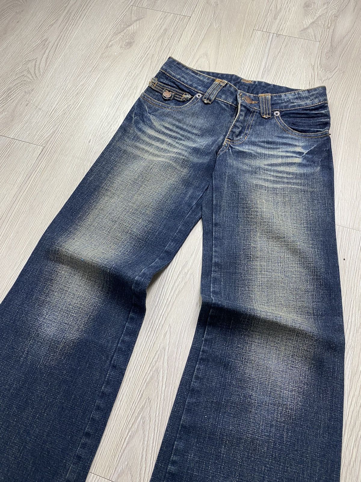 If Six Was Nine × Japanese Brand × Le Grande Bleu (L.G.B.) 2000s Jessy Flared jeans ifsixwasnine lgb style Size 26" / US 2 / IT 38 - 3 Thumbnail
