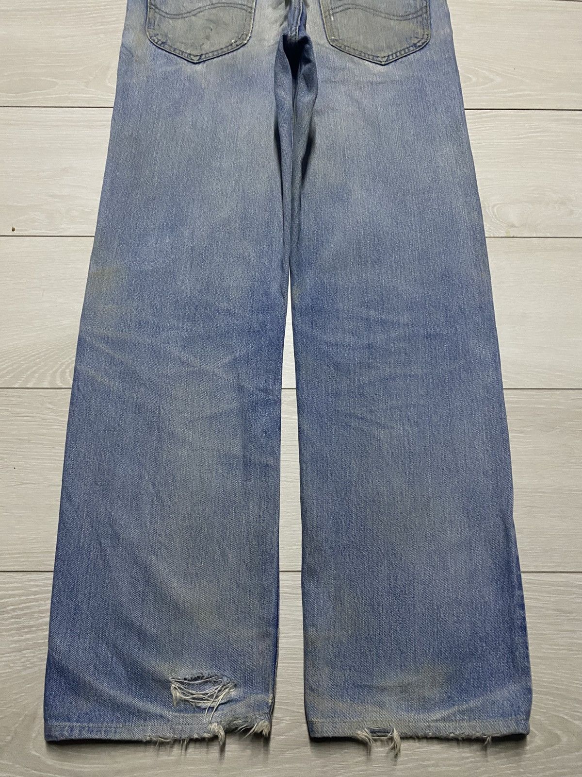 Lee × Number (N)ine Vintage Lee Riders Mud Wash Distressed Loose Jeans Size US 32 / EU 48 - 6 Thumbnail