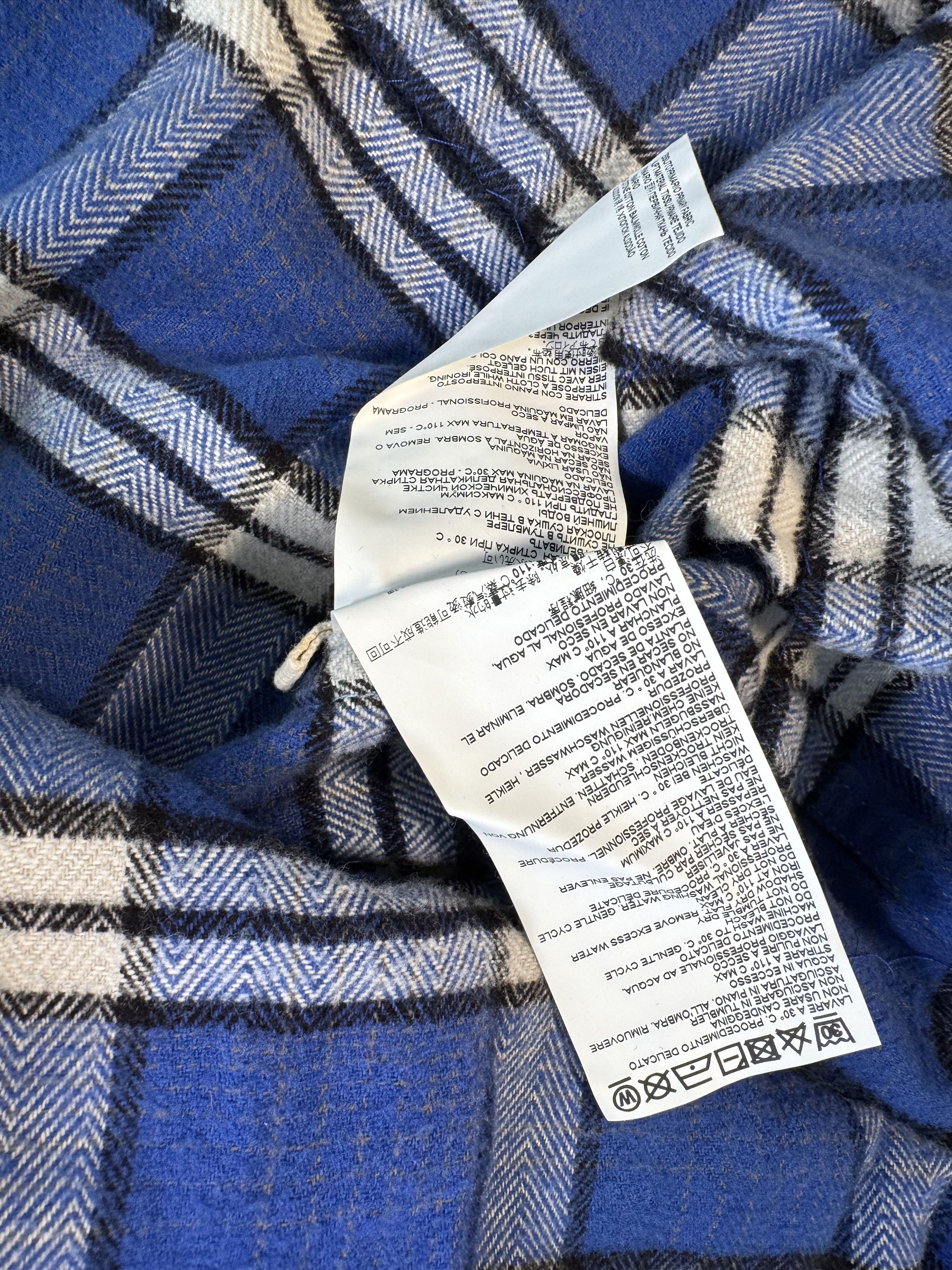 Marni Oversized Pullover Cotton Flannel Shirt with Hood Size US XL / EU 56 / 4 - 8 Thumbnail
