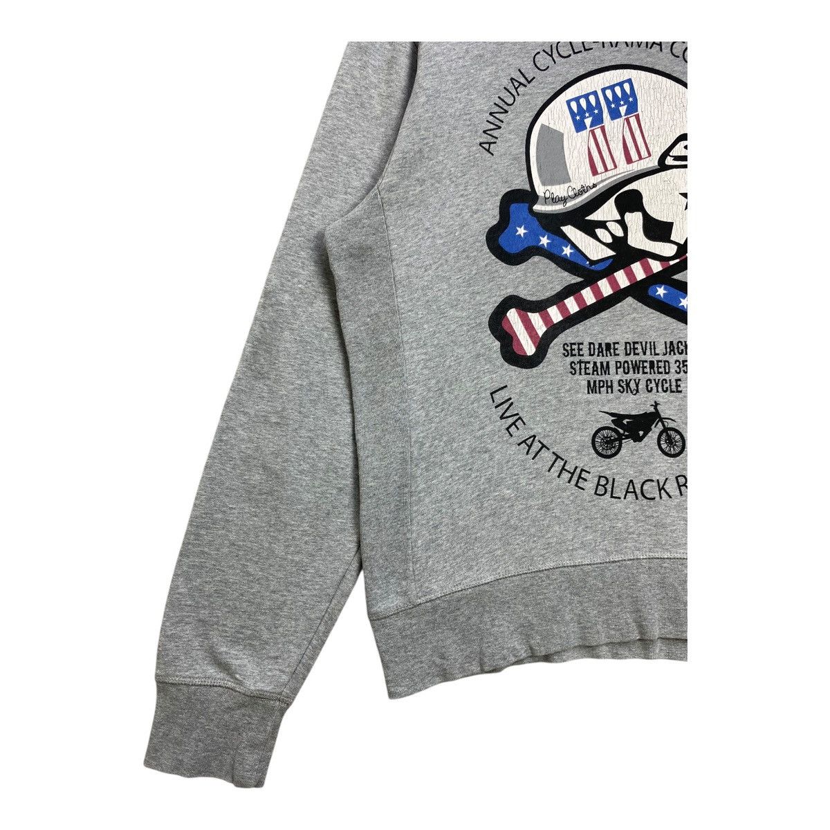 Vintage Play Cloth Sweatshirt Jumper Big Logo Gray Size L