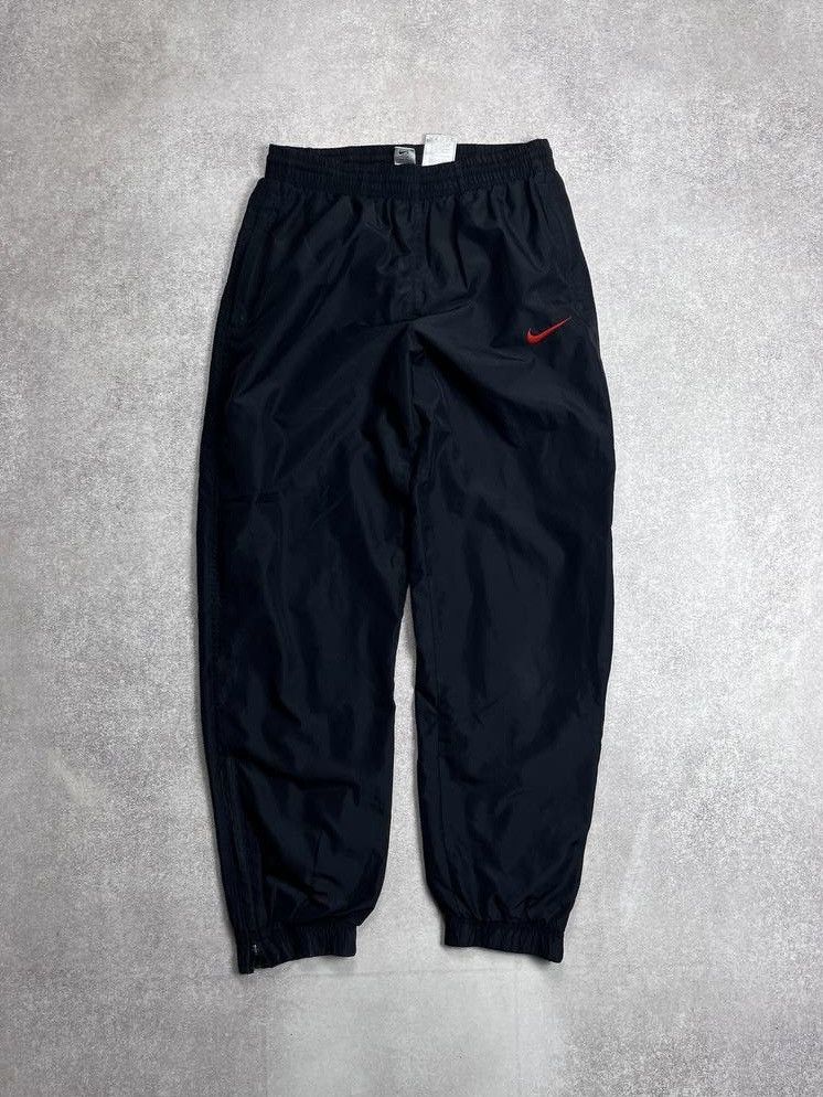 VINTAGE NIKE SWOOSH NYLON TN SKEPTA STYLE TRACK PANTS Y2K S