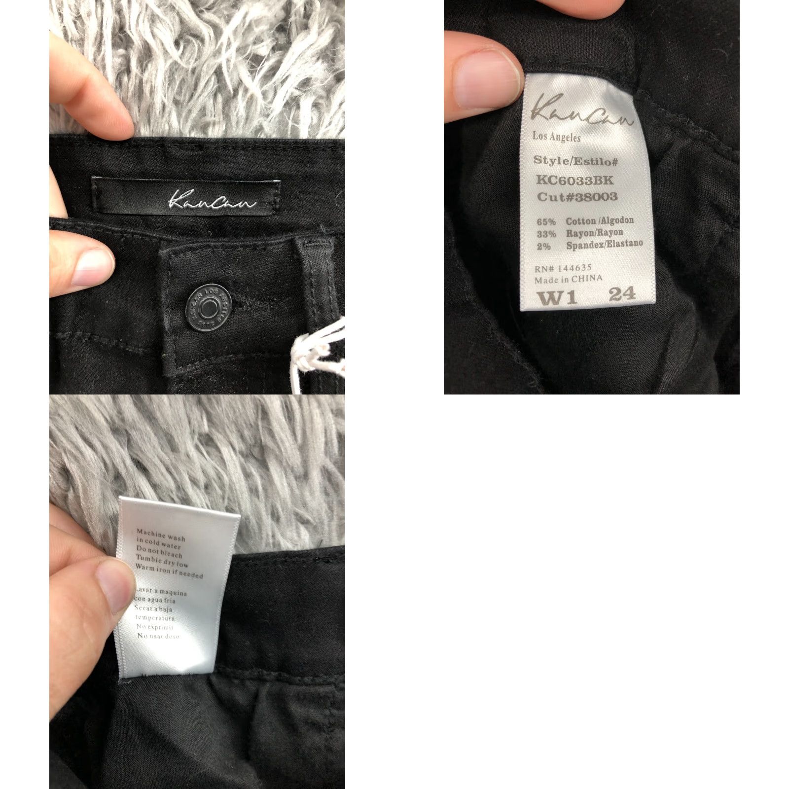 Vintage VINTAGE KanCan Cut-Off Shorts Juniors Womens Size 1 Mid Rise Dark Wash Black Size 25" / US 0 / IT 36 - 8 Thumbnail