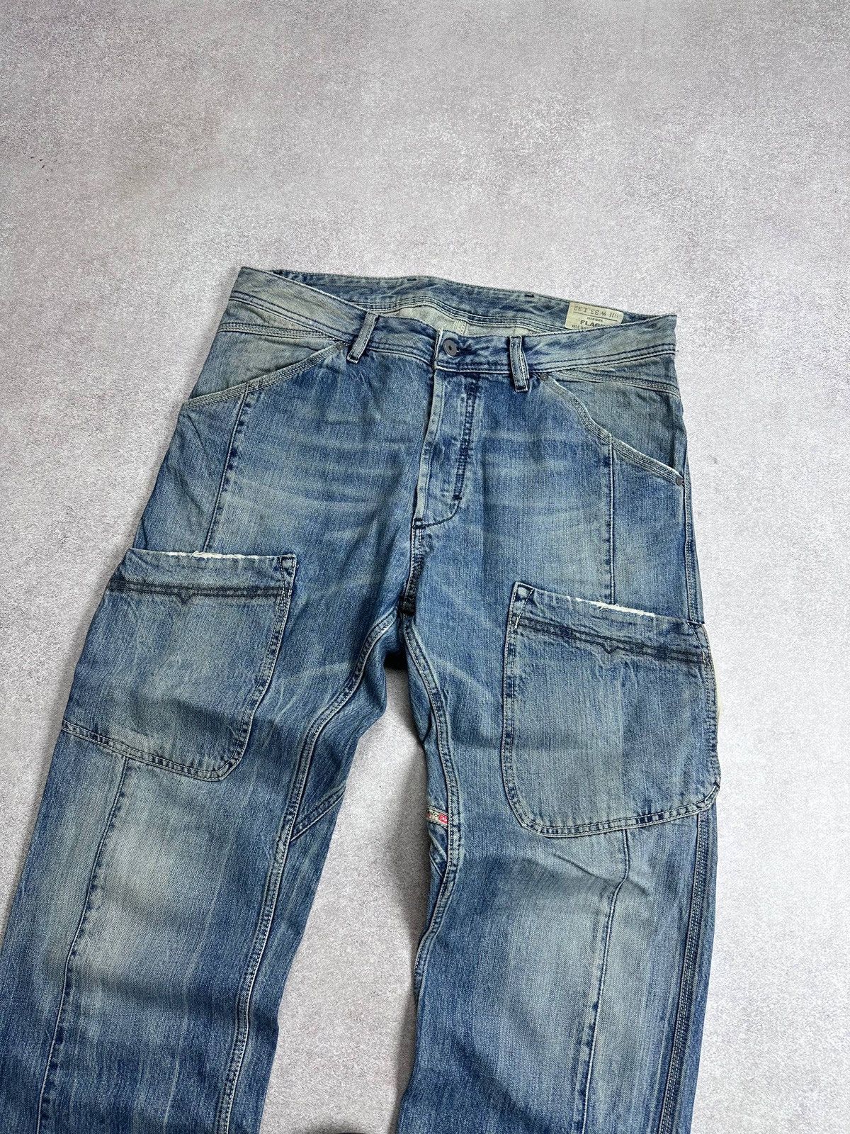 Diesel Vintage Diesel Baggy Workwear Avantgarde Y2K Jeans 33 Size US 33 - 7 Thumbnail
