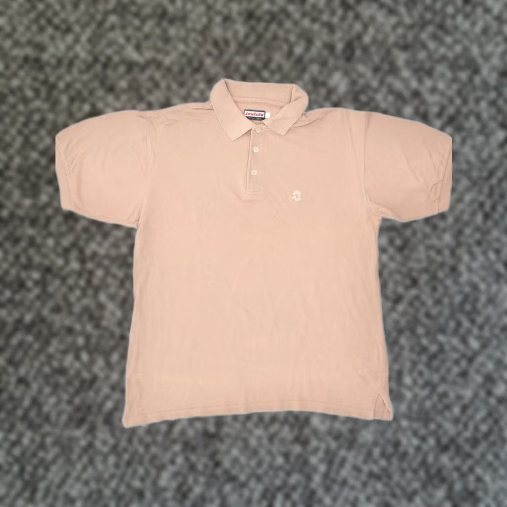 Invicta INVICTA Mens Polo Shirt Medium Beige Cotton Size US M / EU 48-50 / 2 - 1 Thumbnail