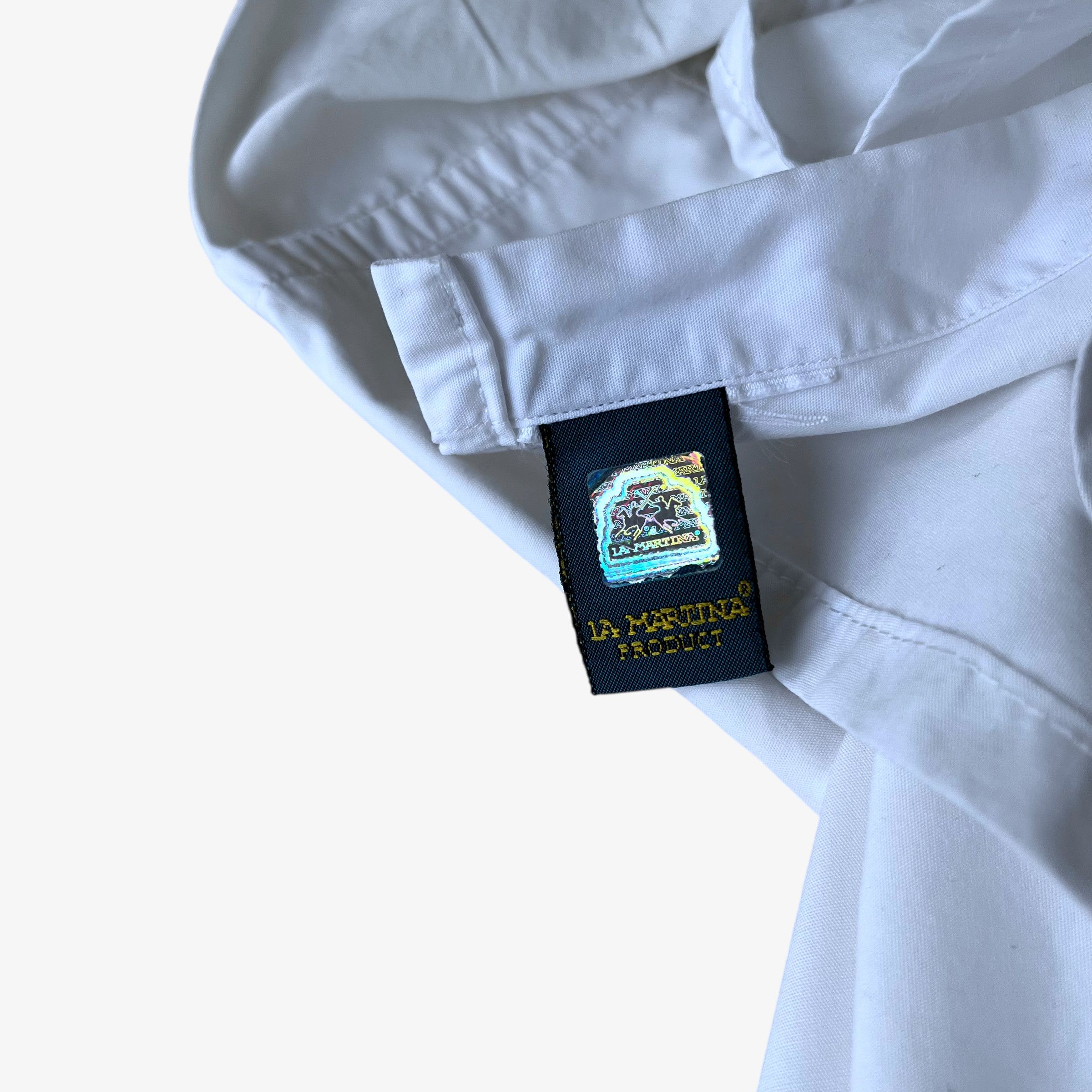 La Martina Vintage Y2K Men's La Martina Windsor Polo Cup White Shirt Size US L / EU 52-54 / 3 - 2 Thumbnail