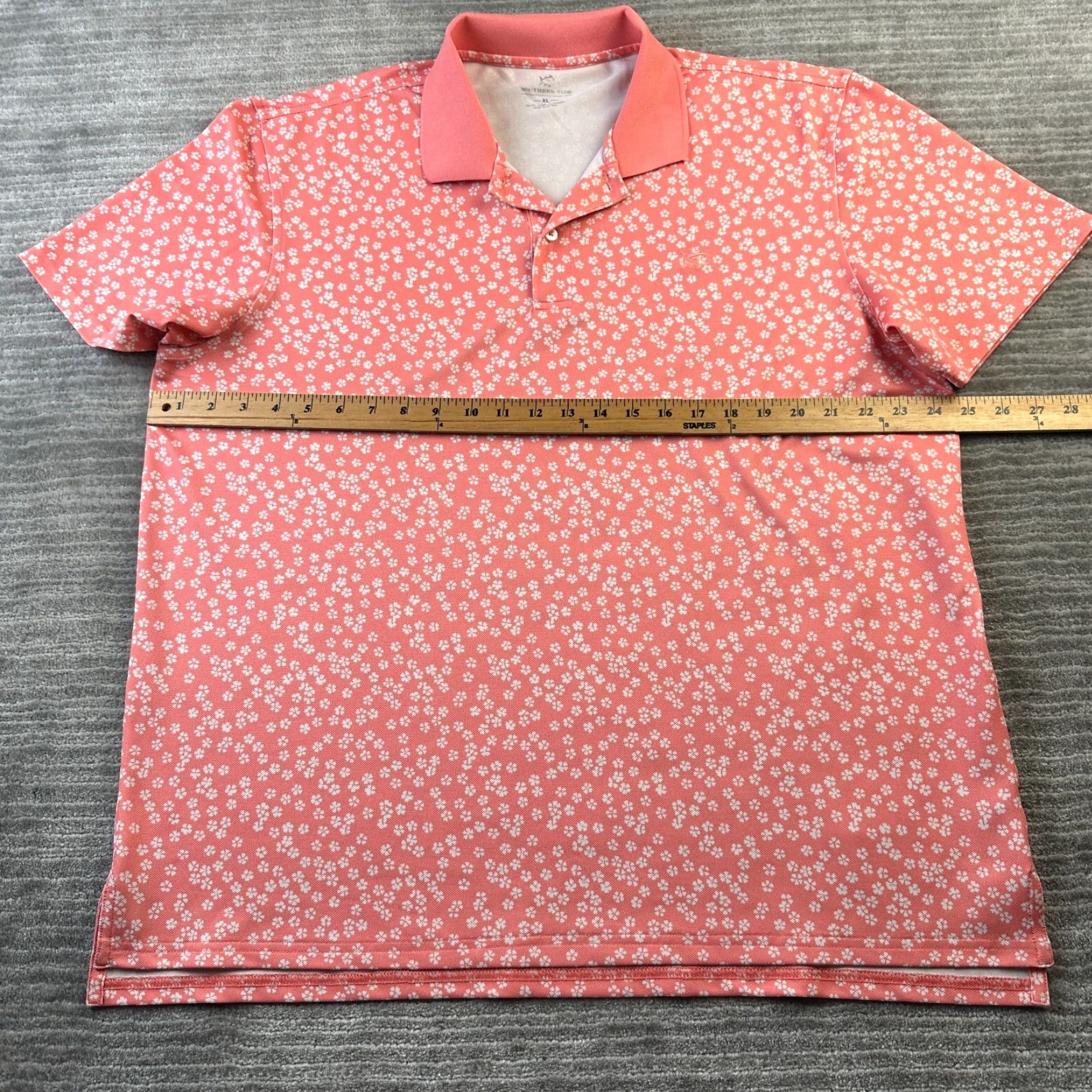 Southern Tide Southern Tide Polo Shirt Mens All Over Print Floral Extra Large Golf Performance Size US XL / EU 56 / 4 - 7 Thumbnail