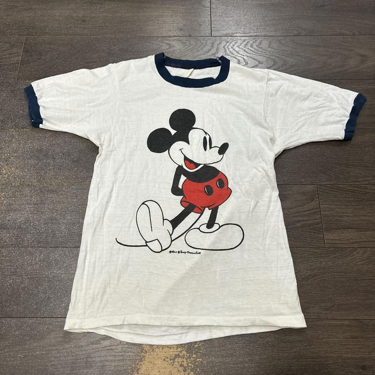 Disney vintage Mickey Mouse ringer t shirt 70s XS Size US XS / EU 42 / 0 - 2 Thumbnail