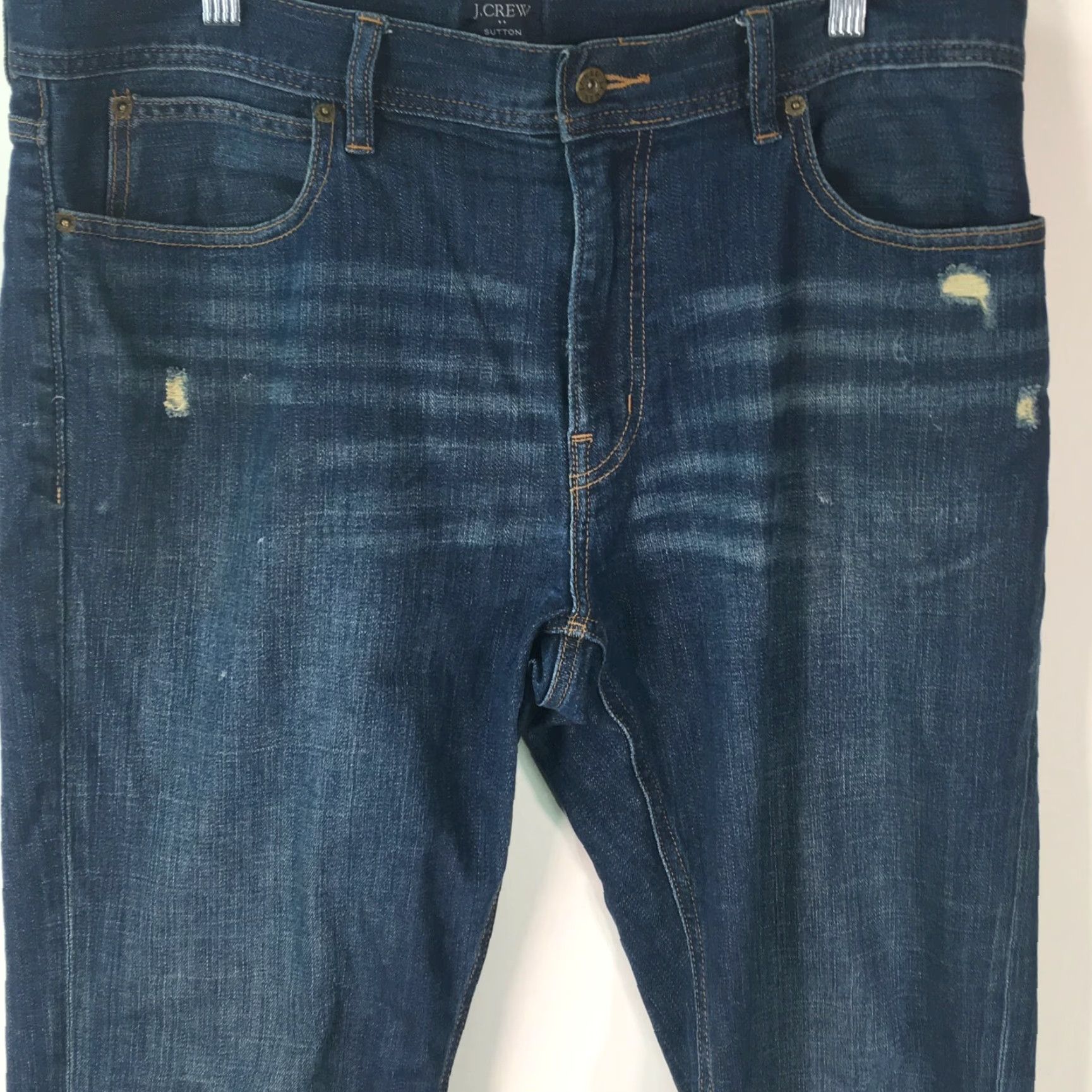 J.Crew J.Crew Jeans Mens Regular Flat Front Blue Denim Straight Size 34X32 Jeans Jeans Size US 36 / EU 52 - 3 Thumbnail