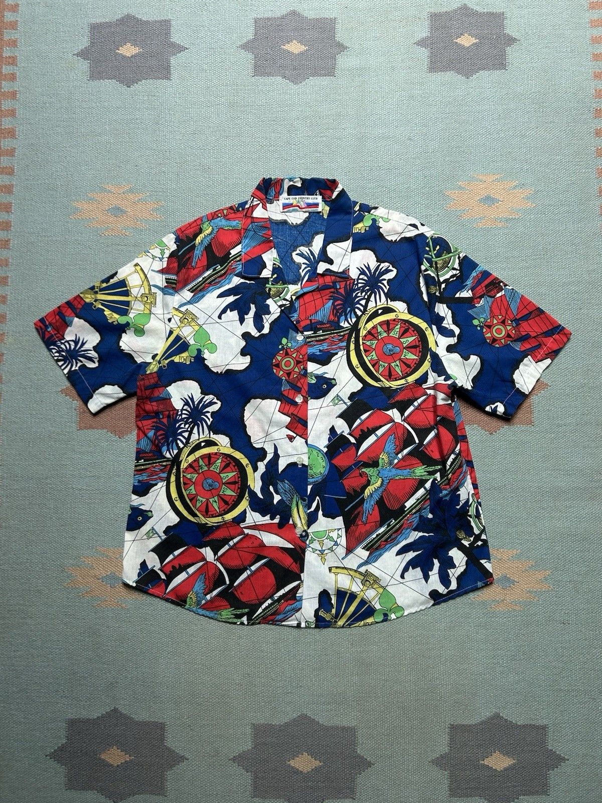 Vintage Vtg Hawaiian shirt button front cape cod beach women’s L? Size L / US 10 / IT 46 - 1 Thumbnail