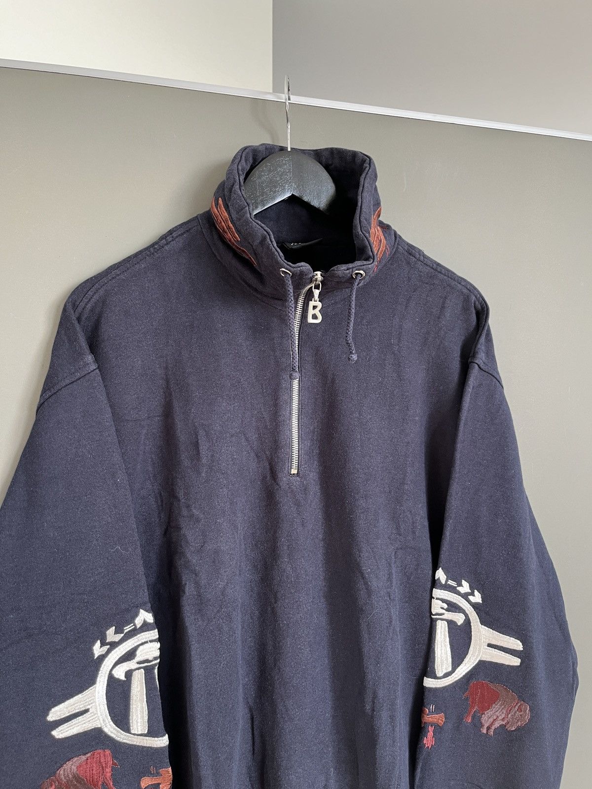Bogner BOGNER Zip High Neck Bizons Heritage Sweatshirt Size US M / EU 48-50 / 2 - 5 Thumbnail