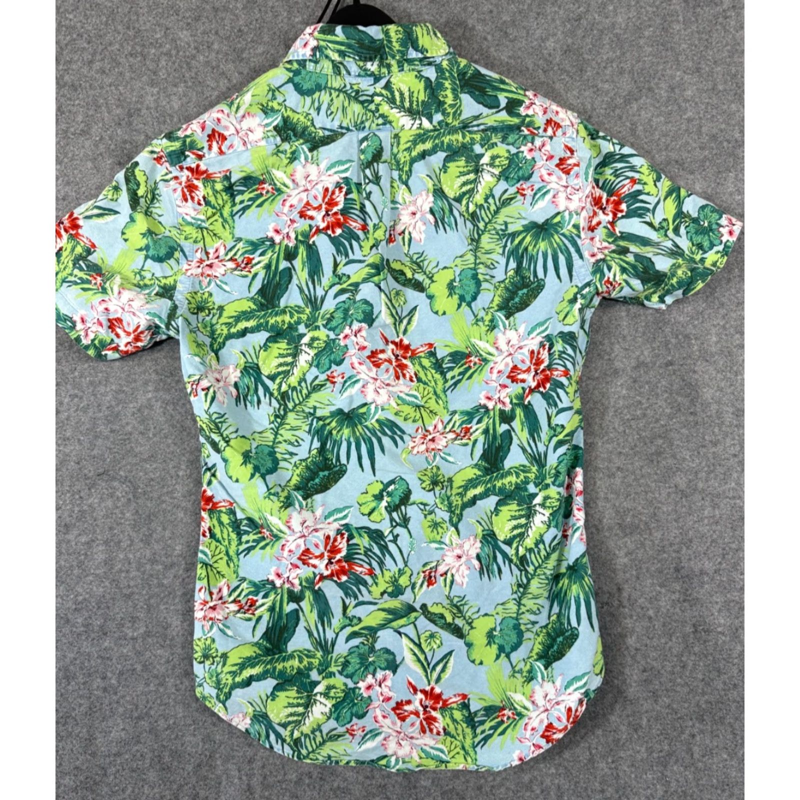 Polo Ralph Lauren Ralph Lauren Hawaiian Shirt Mens S Blue Green Tropical Slim Fit Button Down Short Sleeve Size US S / EU 44-46 / 1 - 7 Thumbnail