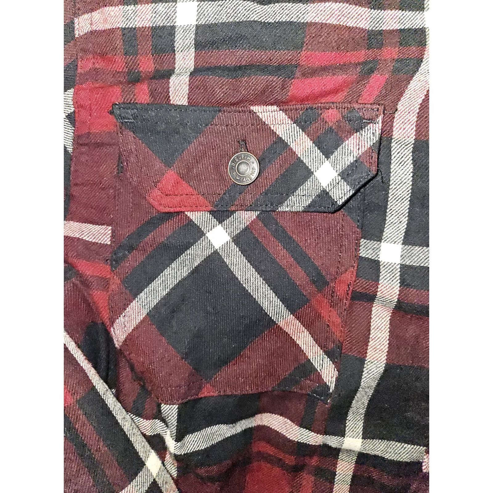 Wrangler Wrangler Shirt Mens Large Red Black Plaid Sherpa Lined Flannel Button Up Warm Jacket Size US L / EU 52-54 / 3 - 4 Thumbnail