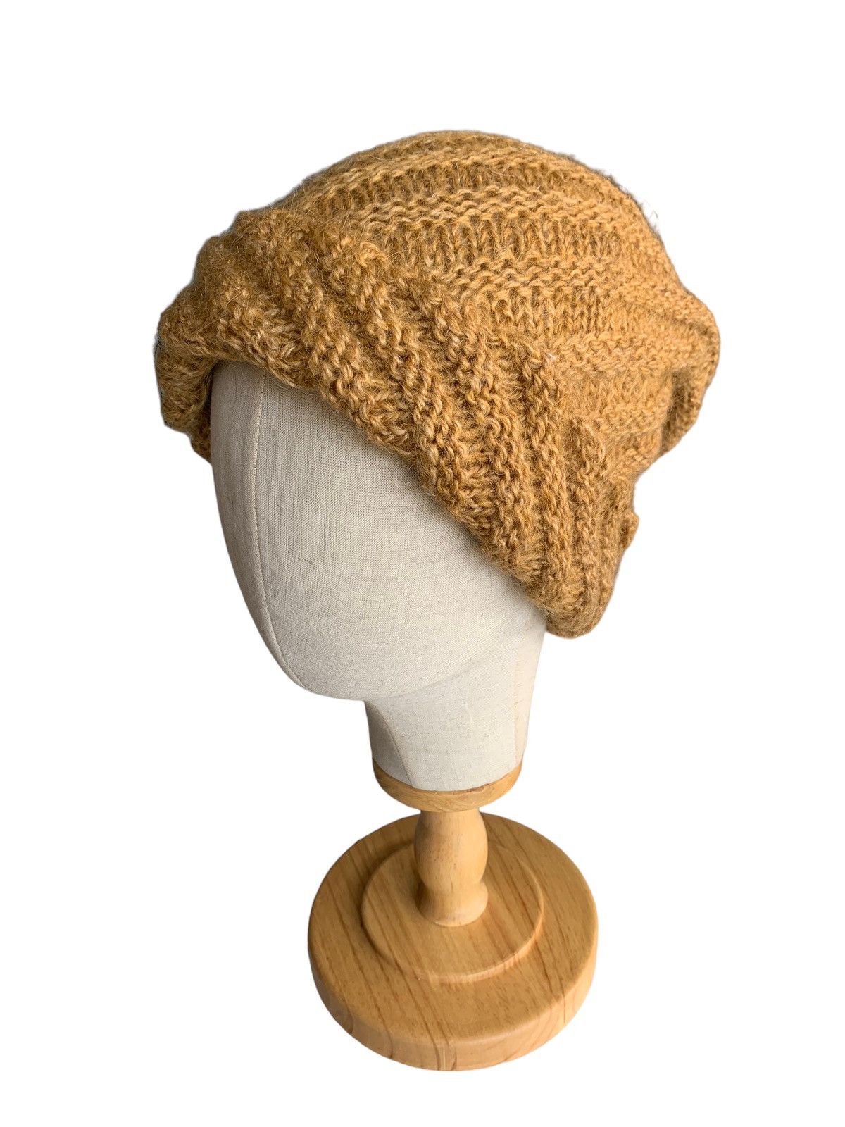Japanese Brand × Kapital × Vintage Hippies Style Slouchy Fur Knitted Long Beanie Hats Size ONE SIZE - 3 Thumbnail