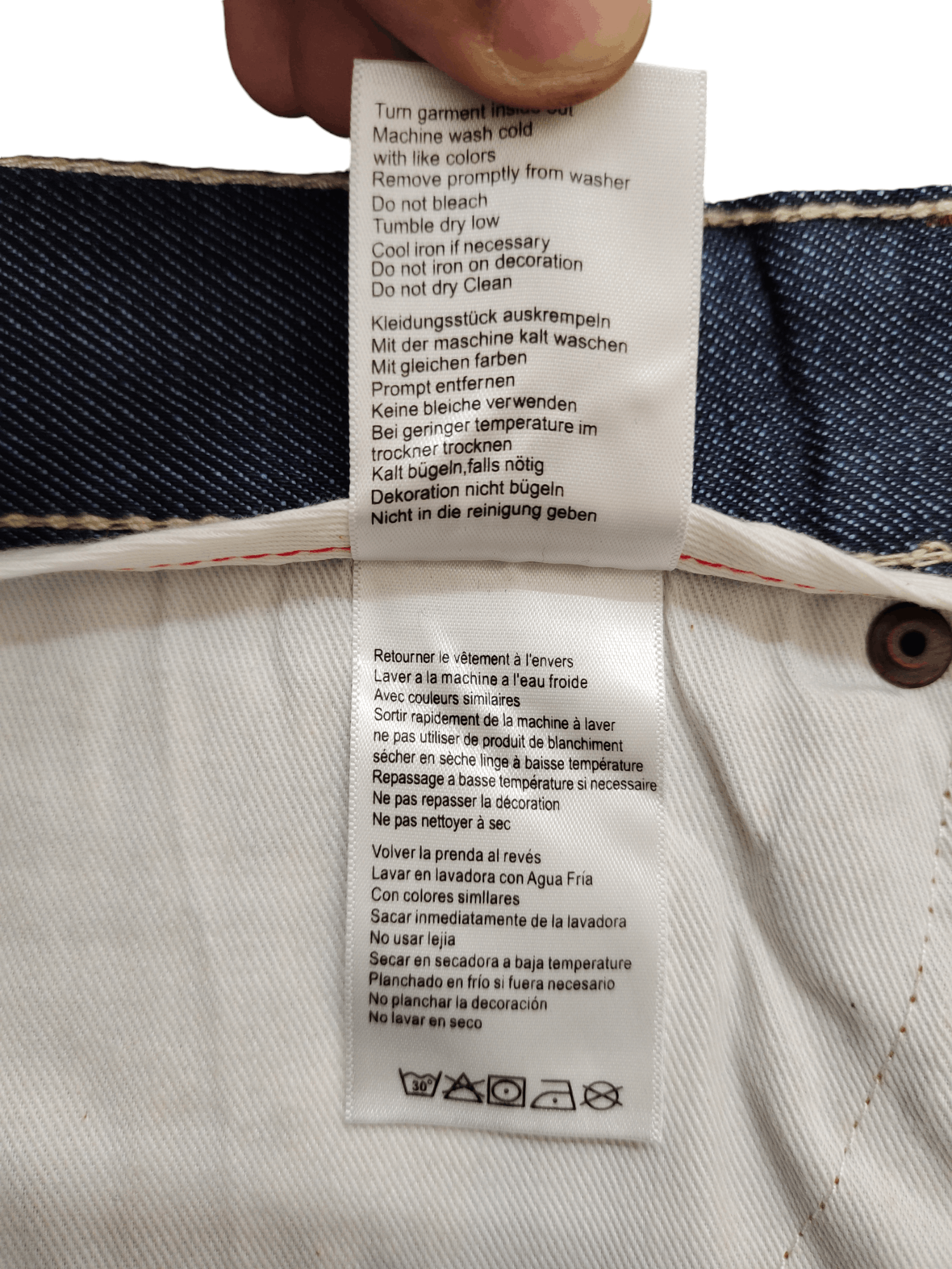Ecko Unltd. Vintage Y2k Ecko Naked Girl Graffiti Print Baggy Denim Jeans Size US 30 / EU 46 - 21 Thumbnail