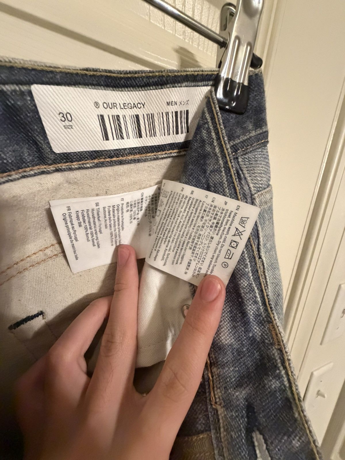 Our Legacy Our Legacy Third Cut Digital Denim (Blue) Size US 30 / EU 46 - 5 Thumbnail