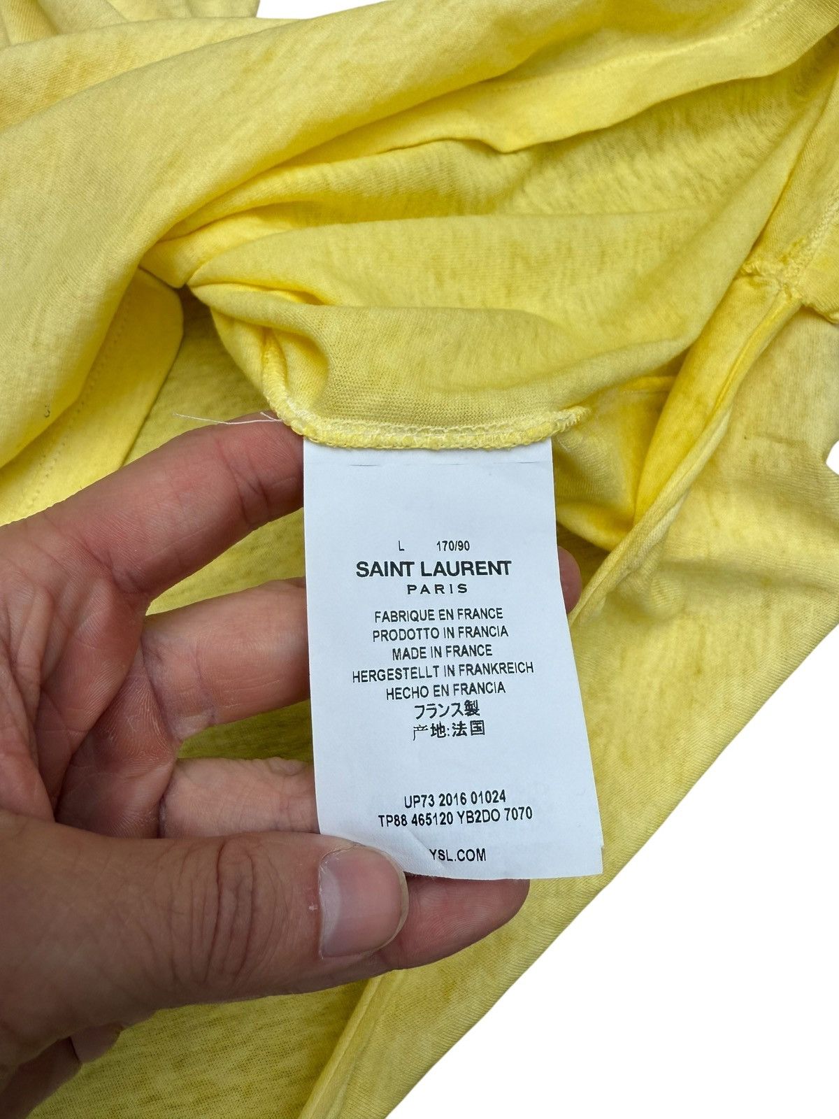 Saint Laurent Paris Sajnt laurnet hedi t shirt Size US L / EU 52-54 / 3 - 8 Thumbnail