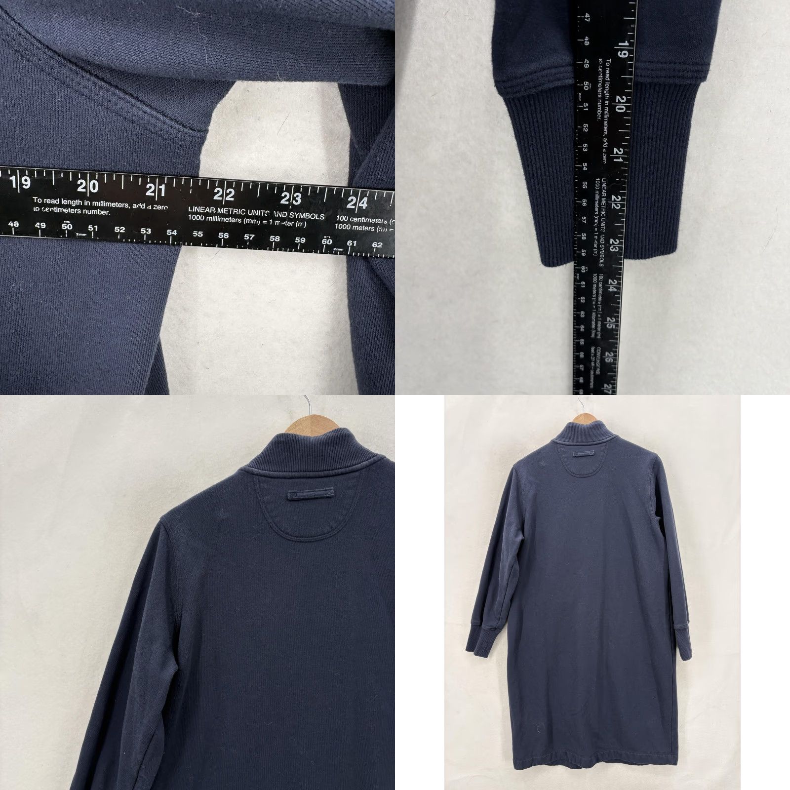 Vintage Duluth Jacket Womens Medium Blue Fleece Zip Up Robe Sweatshirt Longline Two-Way Full Zip Pockets Casual Travel Workwear Shirt/Hoodie Size M / US 6-8 / IT 42-44 - 8 Thumbnail