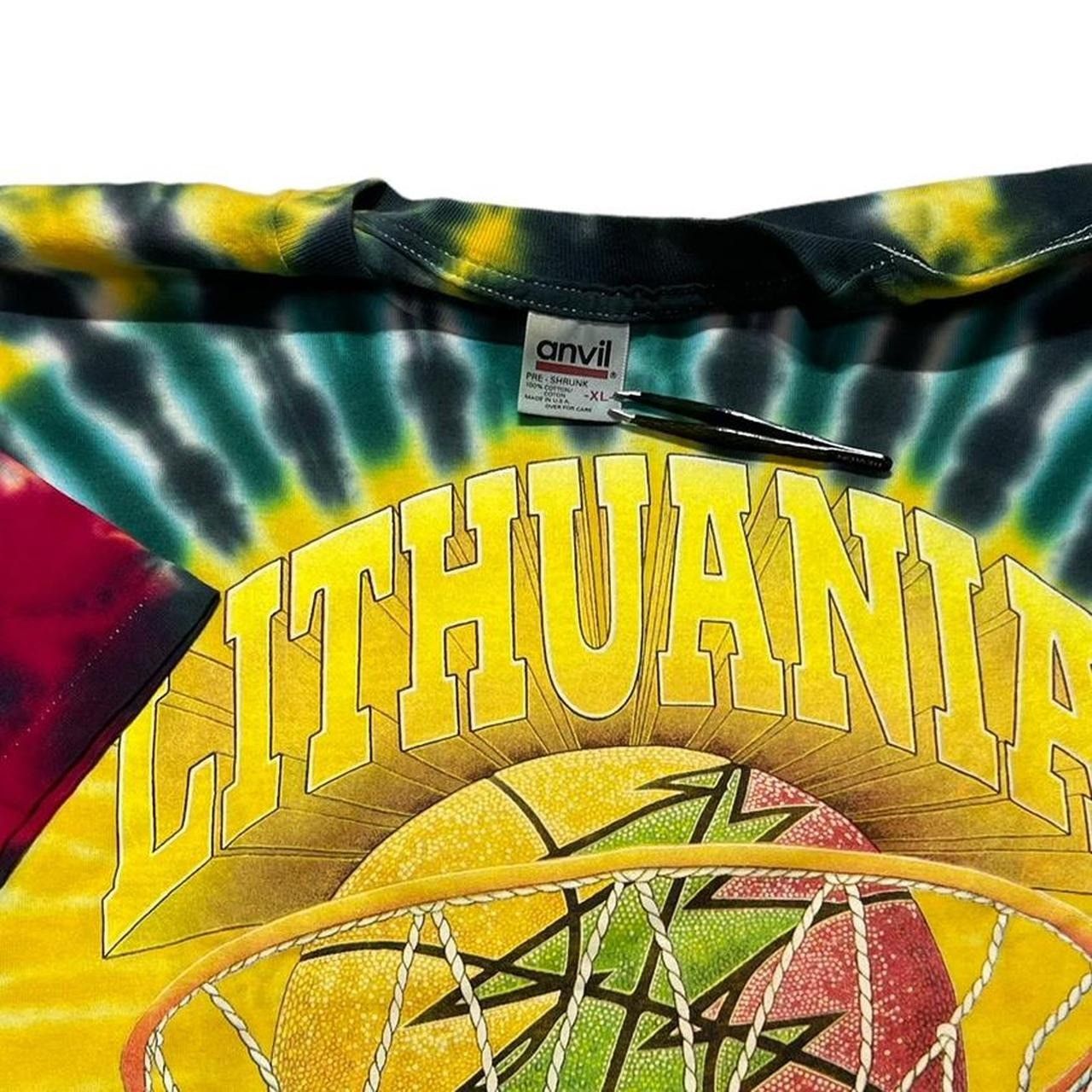 Liquid Blue × NBA × Vintage Vintage Lithuania Basketball Bronze Medal 1996 T-Shirt Size US XL / EU 56 / 4 - 5 Thumbnail