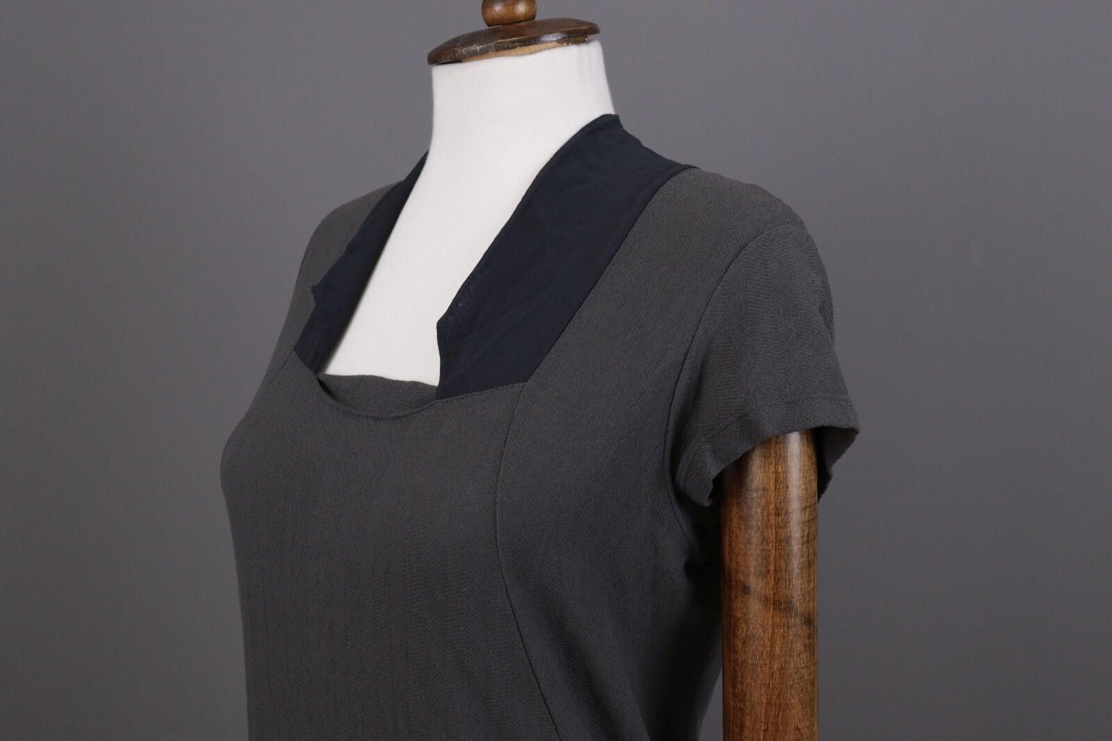 Designer Transit Par Such 212 Gray Summer Top Shirt Size 3 / L Size M / US 6-8 / IT 42-44 - 8 Thumbnail