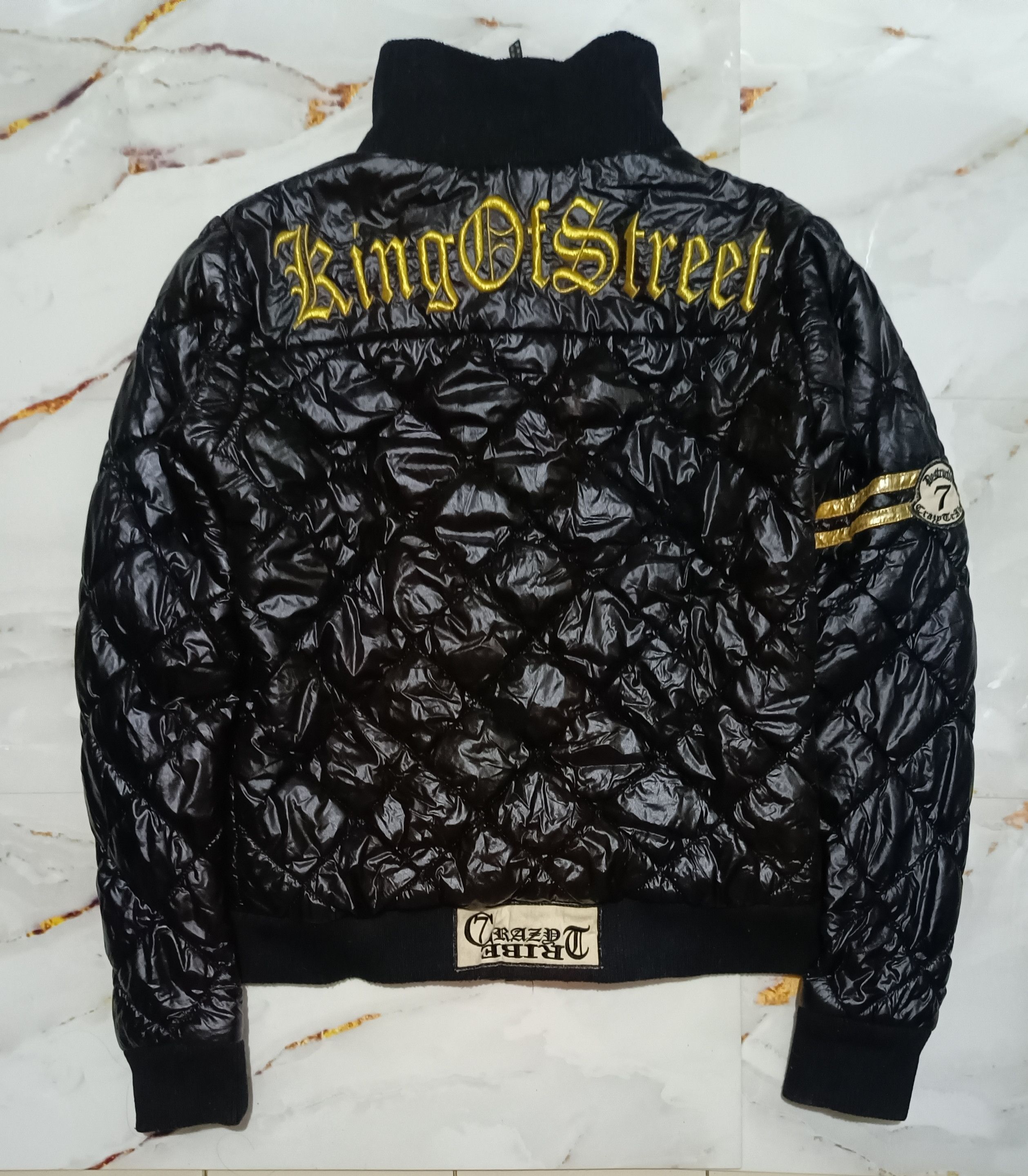 semanticdesign 2000's Crazy7Tribe - Down Ultar Waxed Puffer Jacket Size US M / EU 48-50 / 2 - 2 Thumbnail