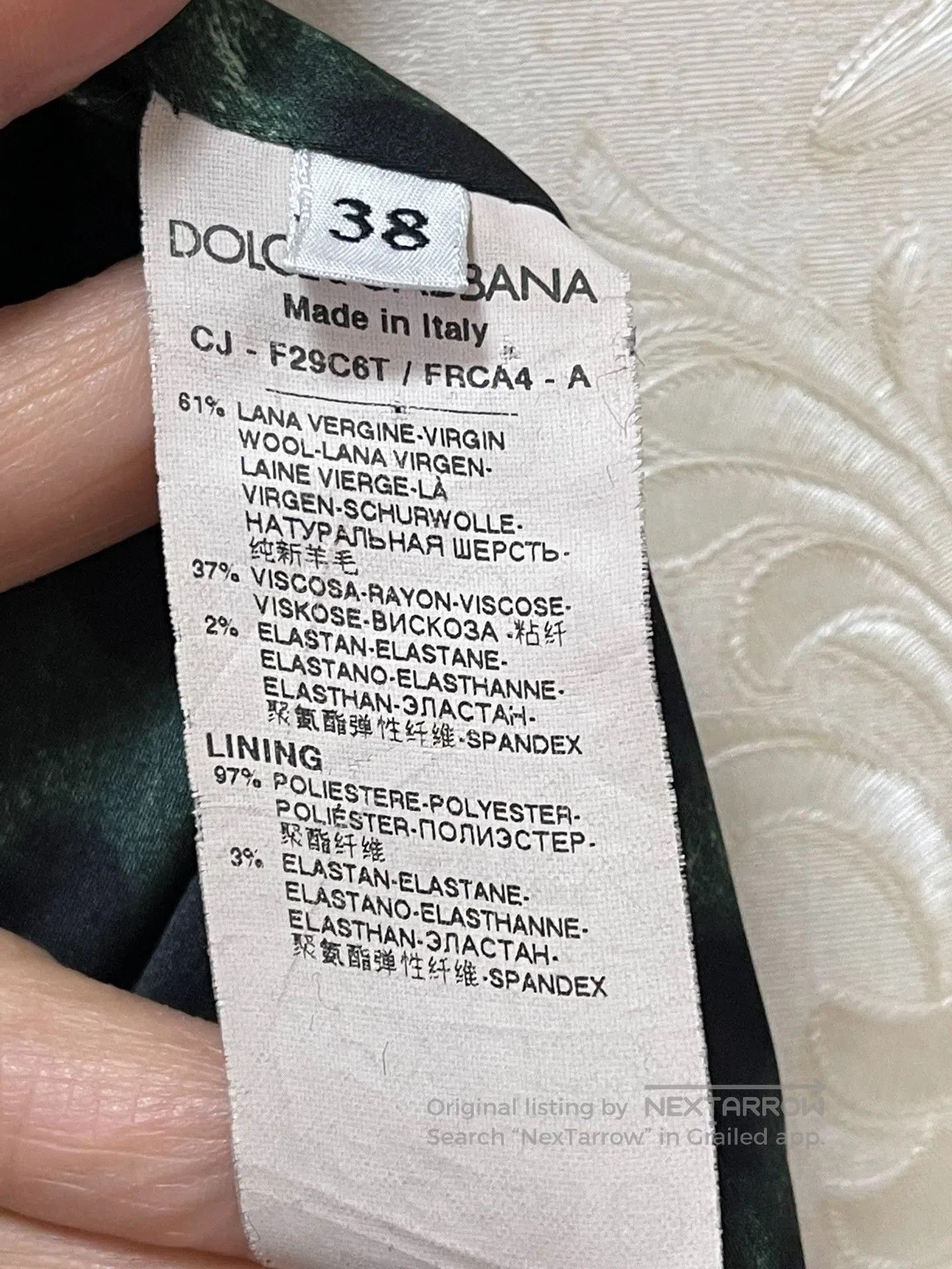 Dolce & Gabbana DG Runway Women's Double-Stripe Blazer. Size M / US 6-8 / IT 42-44 - 3 Thumbnail