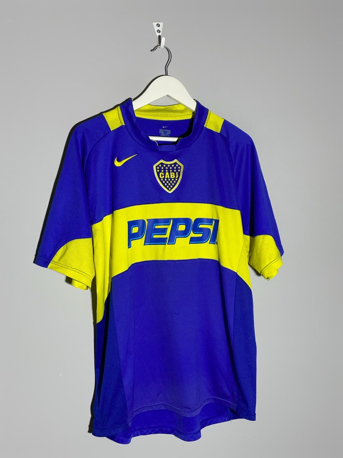 Nike Boca Juniors Nike 2004/05 Y2k Centre Logo Football Shirt Size US XL / EU 56 / 4 - 2 Thumbnail