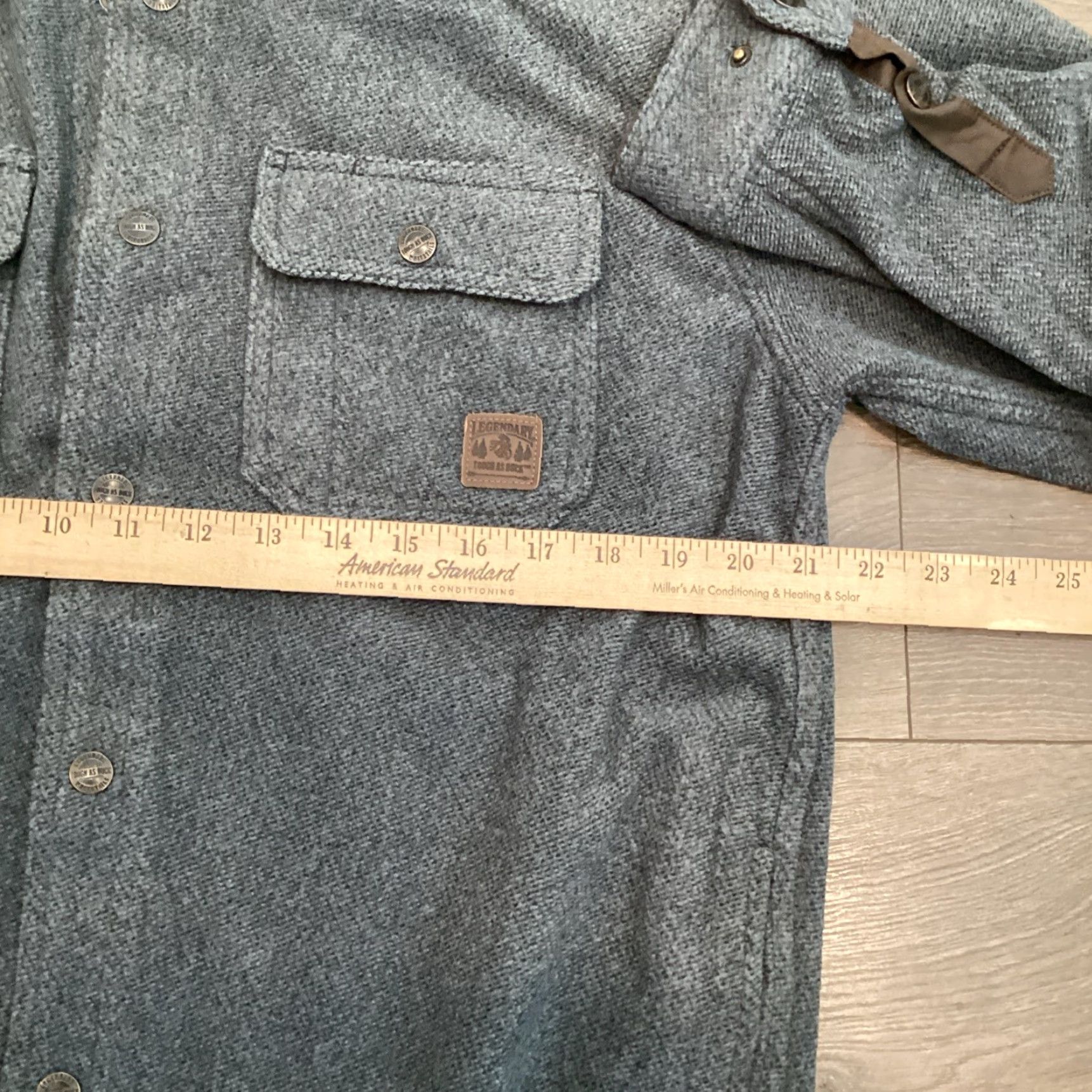 Vintage Legendary Whitetails Blue Jacket Men's Medium Wool Insulated Hunting Overcoat Regular Fit Size US M / EU 48-50 / 2 - 6 Thumbnail