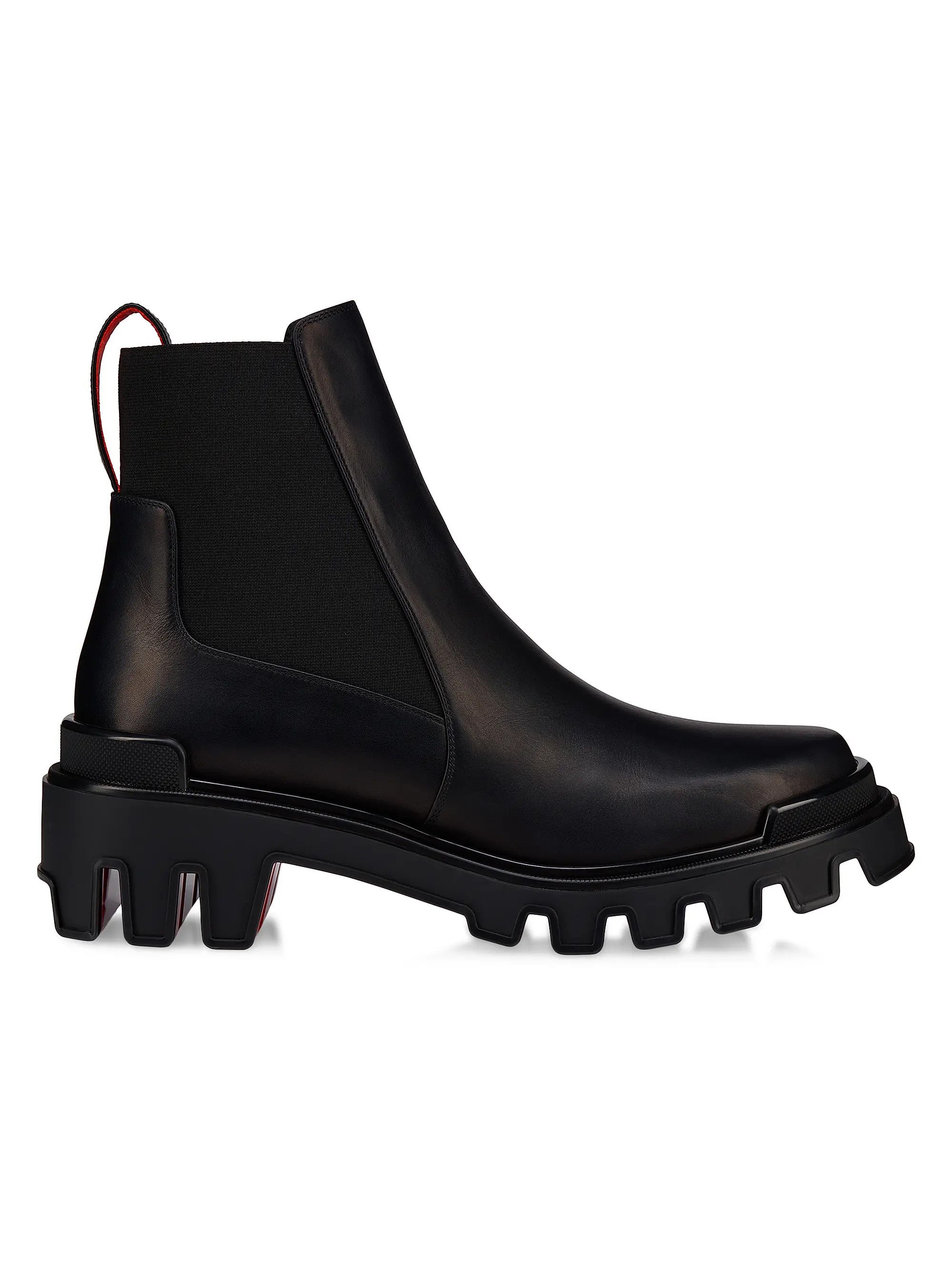 Christian Louboutin os11x0526 Marchacroche Dune Leather Boots in Black Size US 8 / EU 41 - 1 Preview