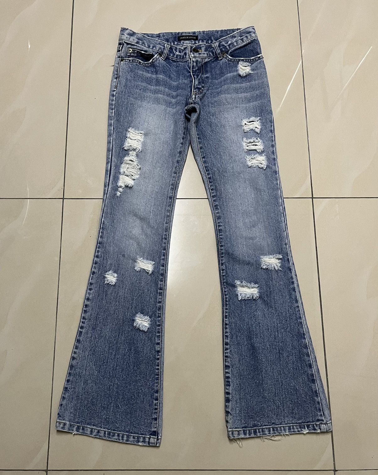 Hysteric Glamour Flare Jeans Jean & Louis distressed low rise bootcut F1 Size US 28 / EU 44 - 1 Thumbnail