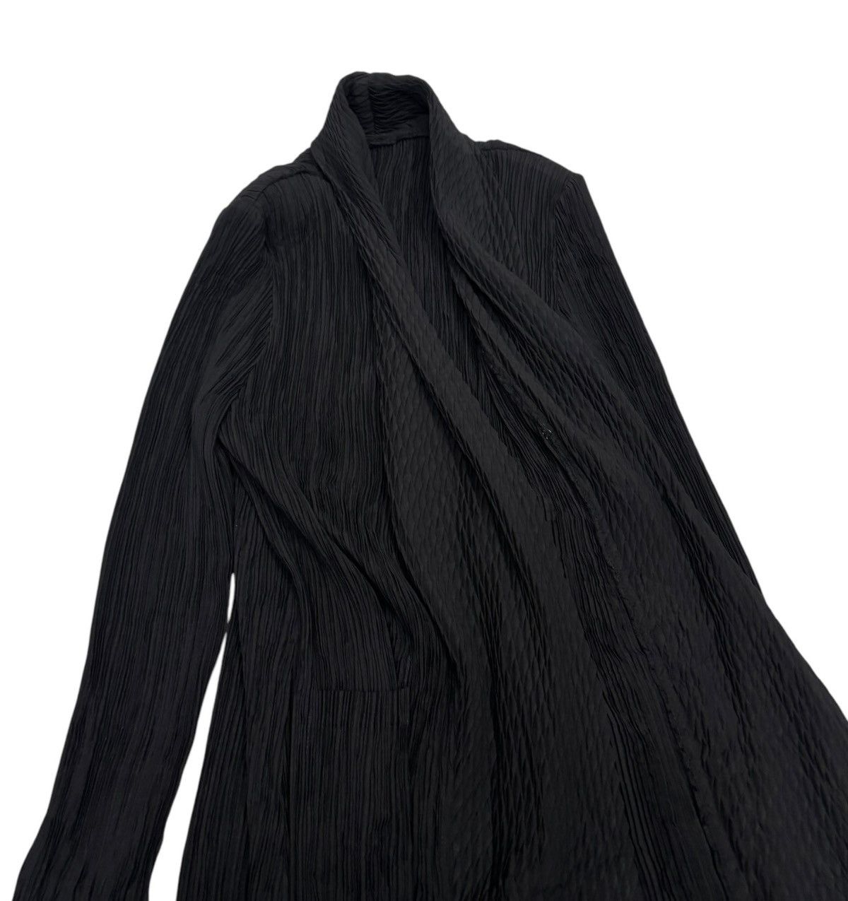 Issey Miyake × Japanese Brand × Pleats Please Issey Miyake PLEATED PLEASE ISSEY MIYAKE STYLE DESIGN DRAPE JACKET Size S / US 4 / IT 40 - 2 Thumbnail