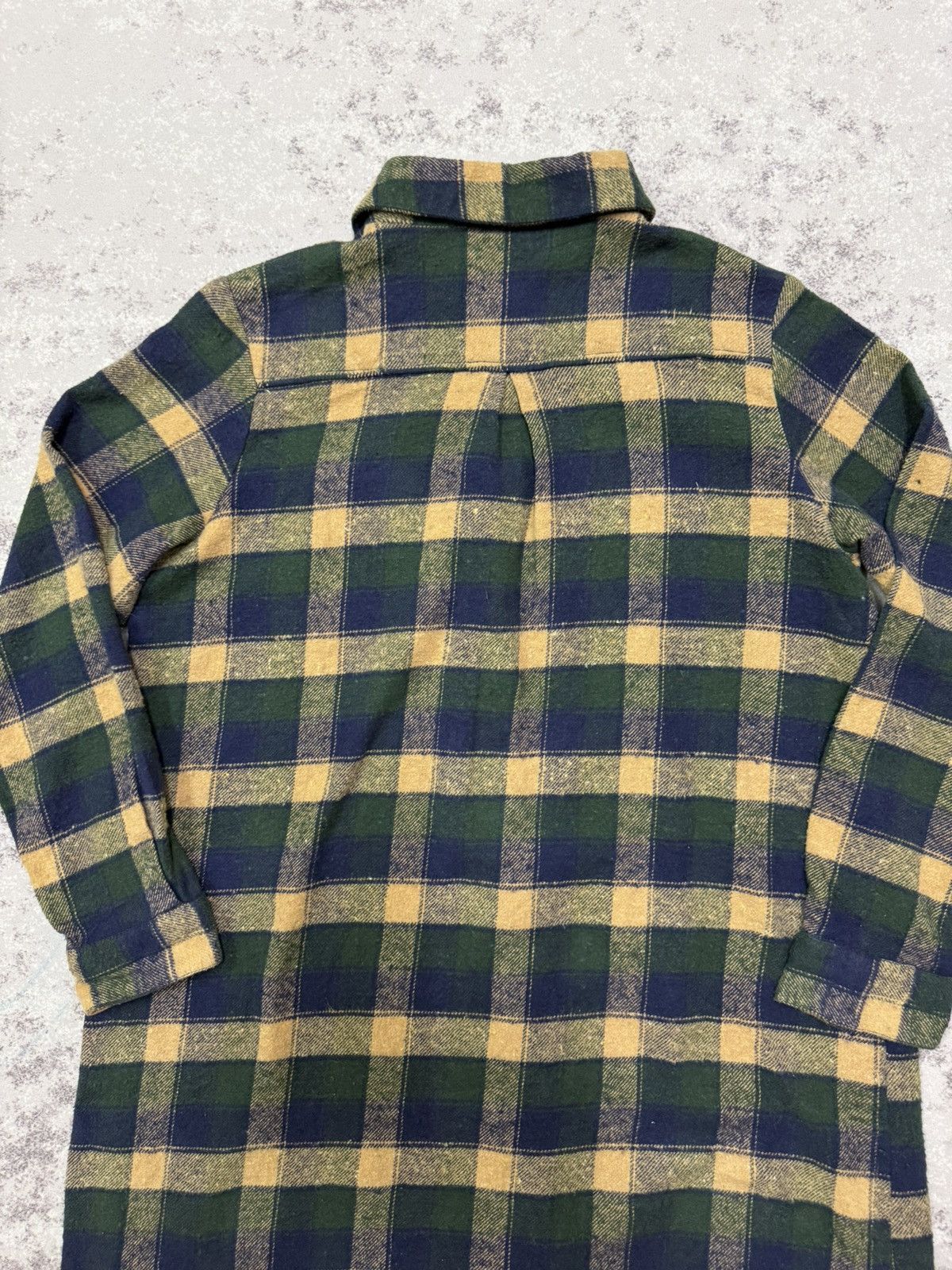 Japanese Brand VINTAGE T’bis STUDIO CHEKERED FLANNEL BUTTON UP LONG SHIRT Size M / US 6-8 / IT 42-44 - 10 Thumbnail