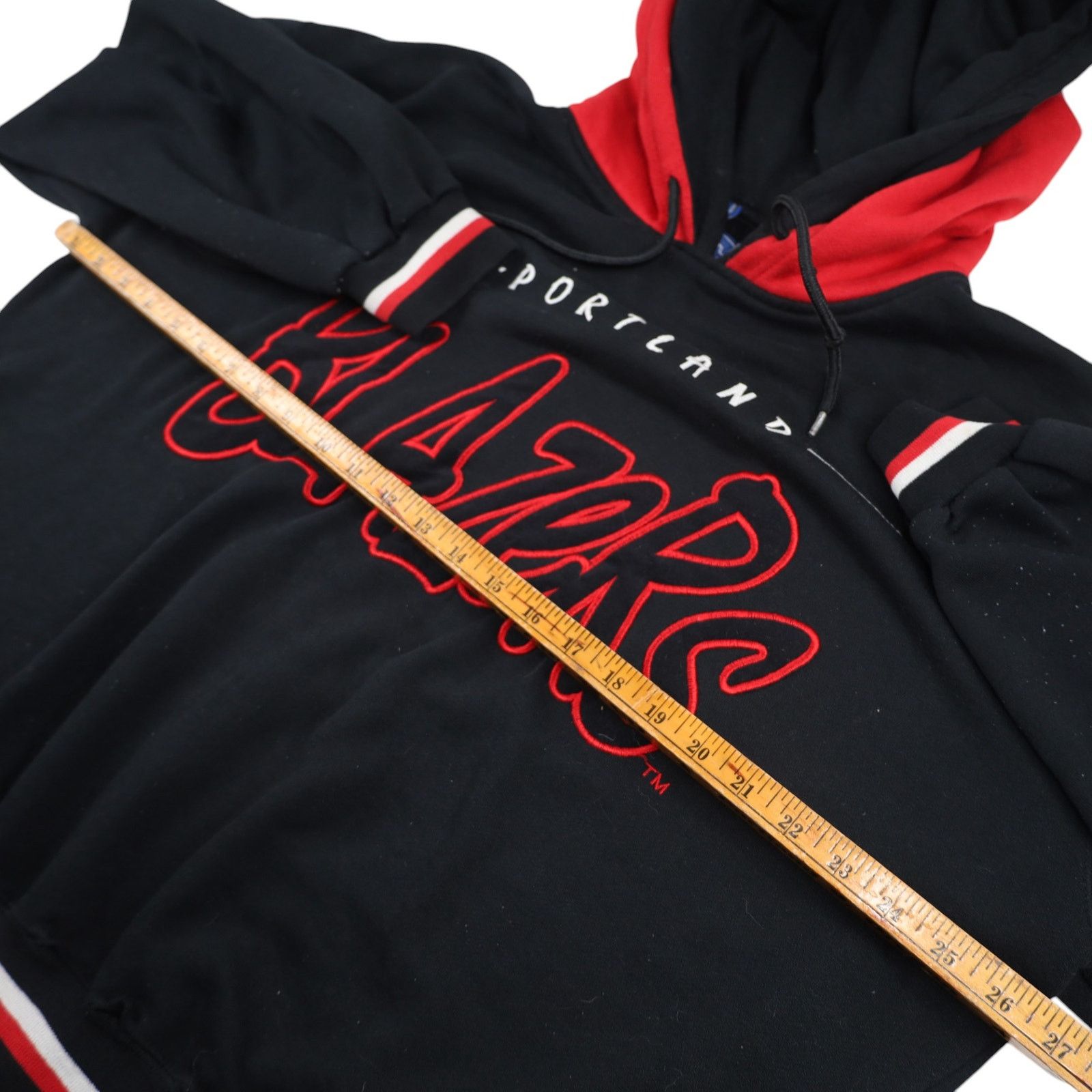NBA × Starter × Vintage Vintage Starter Portland Blazers Double Hood Hoodie Size US XL / EU 56 / 4 - 9 Thumbnail