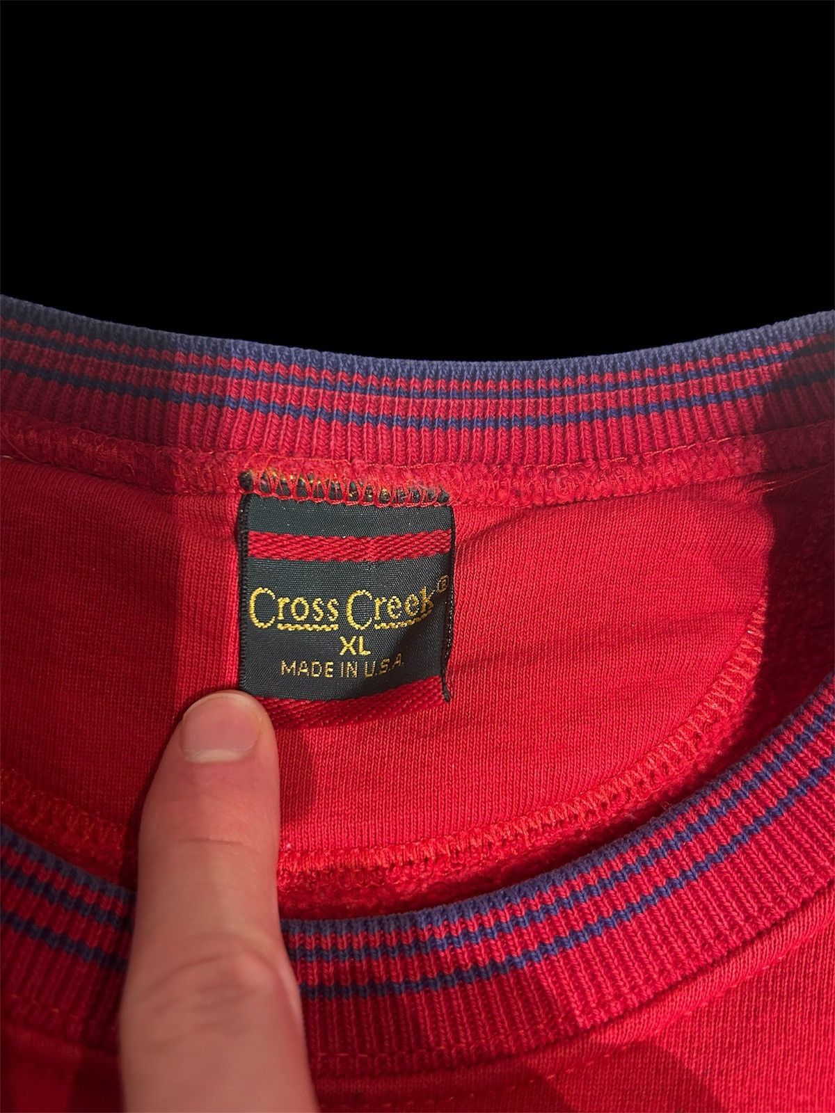 Vintage Vintage Red Baggy Sweatshirt Size US L / EU 52-54 / 3 - 3 Thumbnail