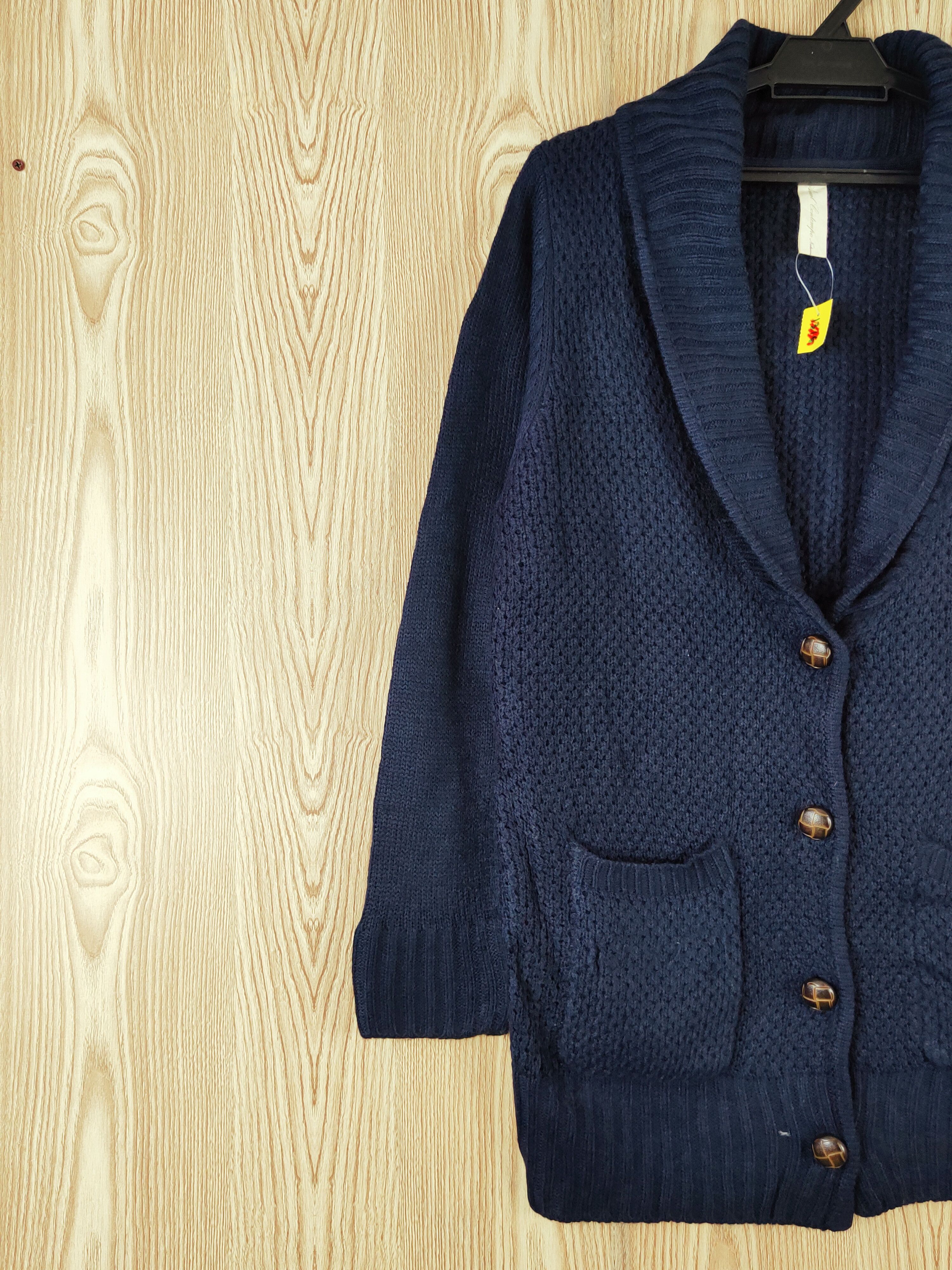 Vintage Avail Contempo Navy Knitwear Cardigan #W665 Size US M / EU 48-50 / 2 - 3 Thumbnail