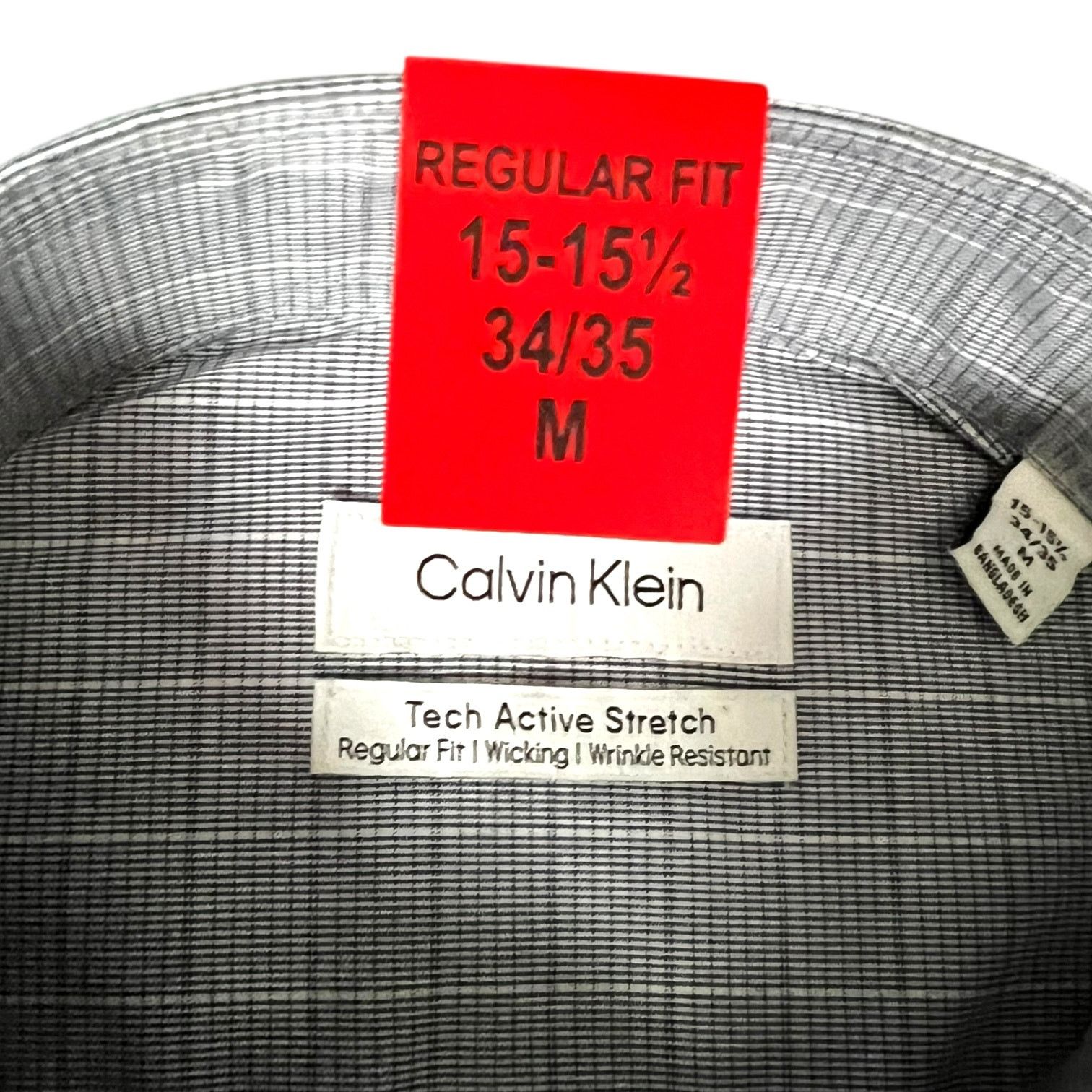 Calvin Klein NWT Men's Calvin Klein Tech Shirt - Size M 15-15 1/2 $50 Size US M / EU 48-50 / 2 - 2 Thumbnail