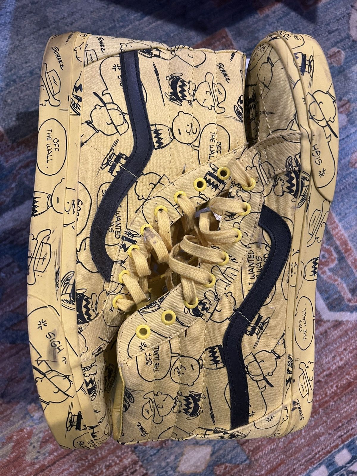 Peanuts × Vans Vans x Peanuts Charlie Brown Sk8-Hi Size US 13 / EU 46 - 6 Thumbnail