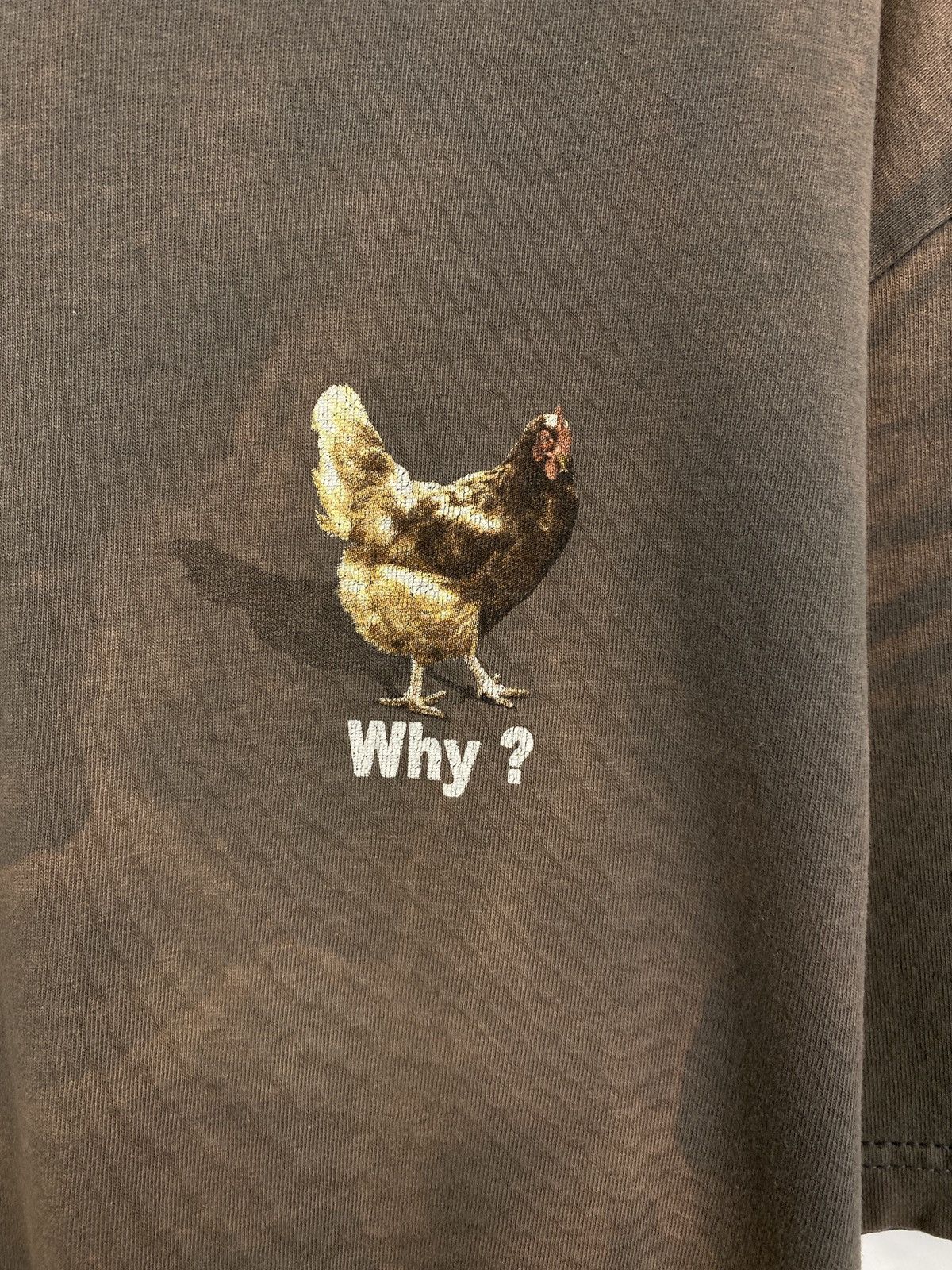 Alstyle 🇺🇸 Vintage Y2K LSD WHY? Cock Cockfighting Humor T-Shirt Rare Size US XL / EU 56 / 4 - 8 Thumbnail