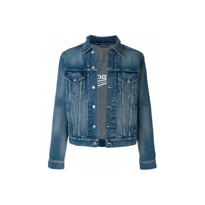 Balenciaga Balenciaga Blue Denim Button-Up Jacket Size US L / EU 52-54 / 3 - 1 Thumbnail