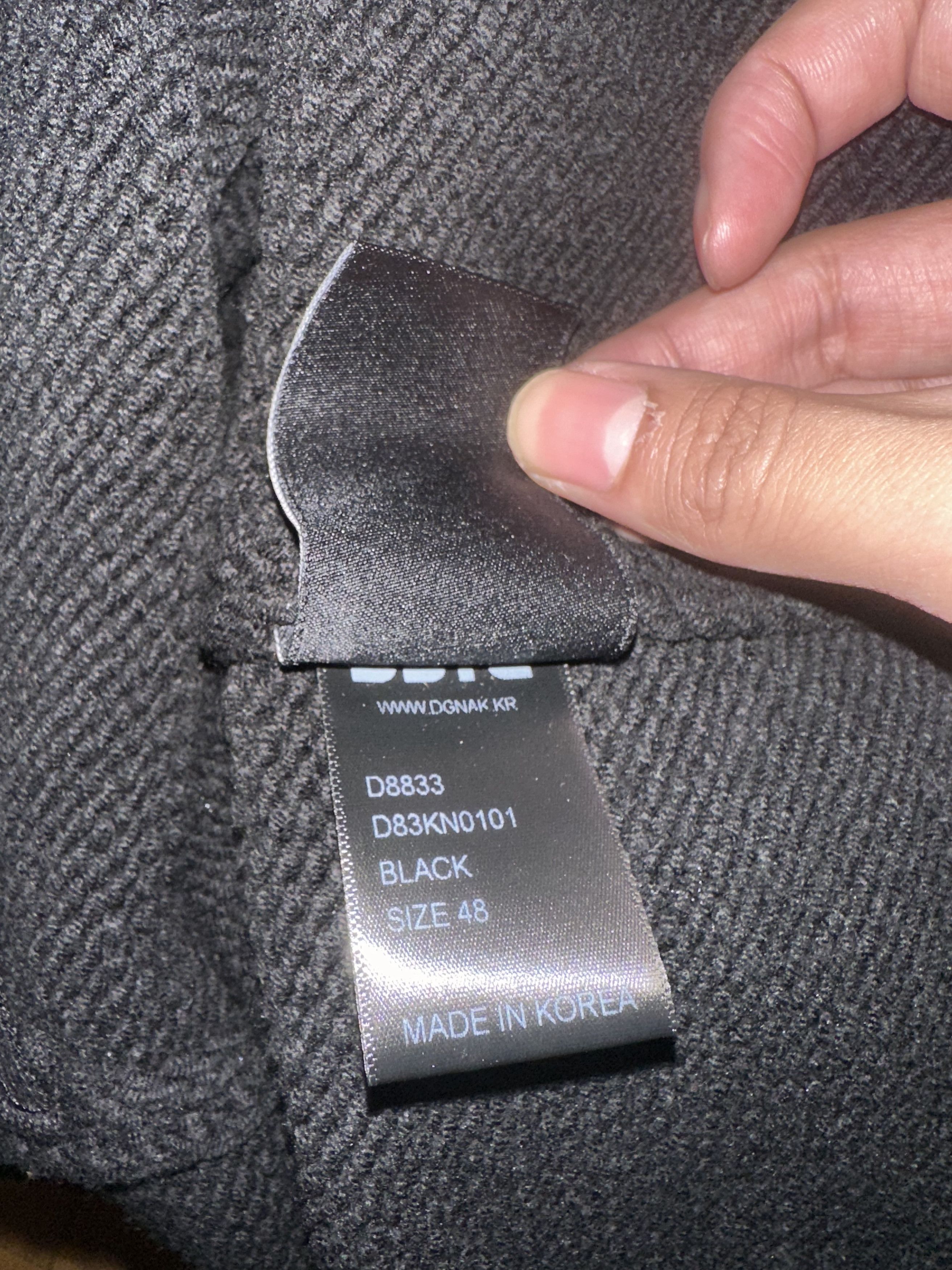 D by D Black Zip Hem Turtleneck Size US M / EU 48-50 / 2 - 5 Thumbnail