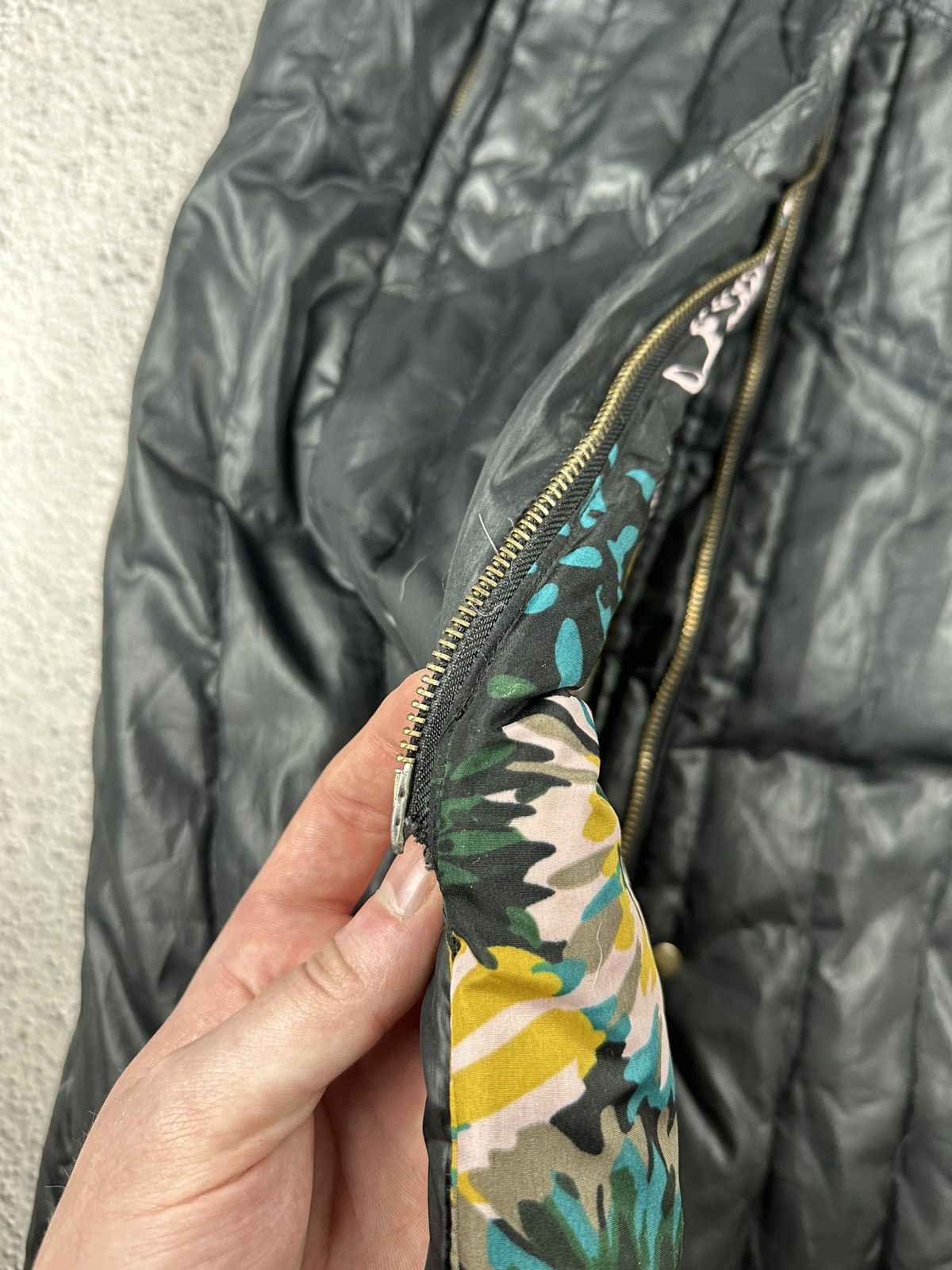Missoni Vintage Missoni Down Puffer Jacket Quilted Floral Coat Y2K Size M / US 6-8 / IT 42-44 - 13 Thumbnail