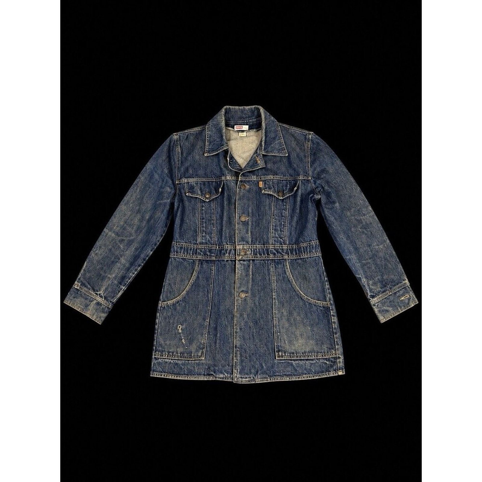 Levi's Vintage 70s Levi’s Orange Tab Denim Chore Bush Jacket Large Size US L / EU 52-54 / 3 - 1 Thumbnail