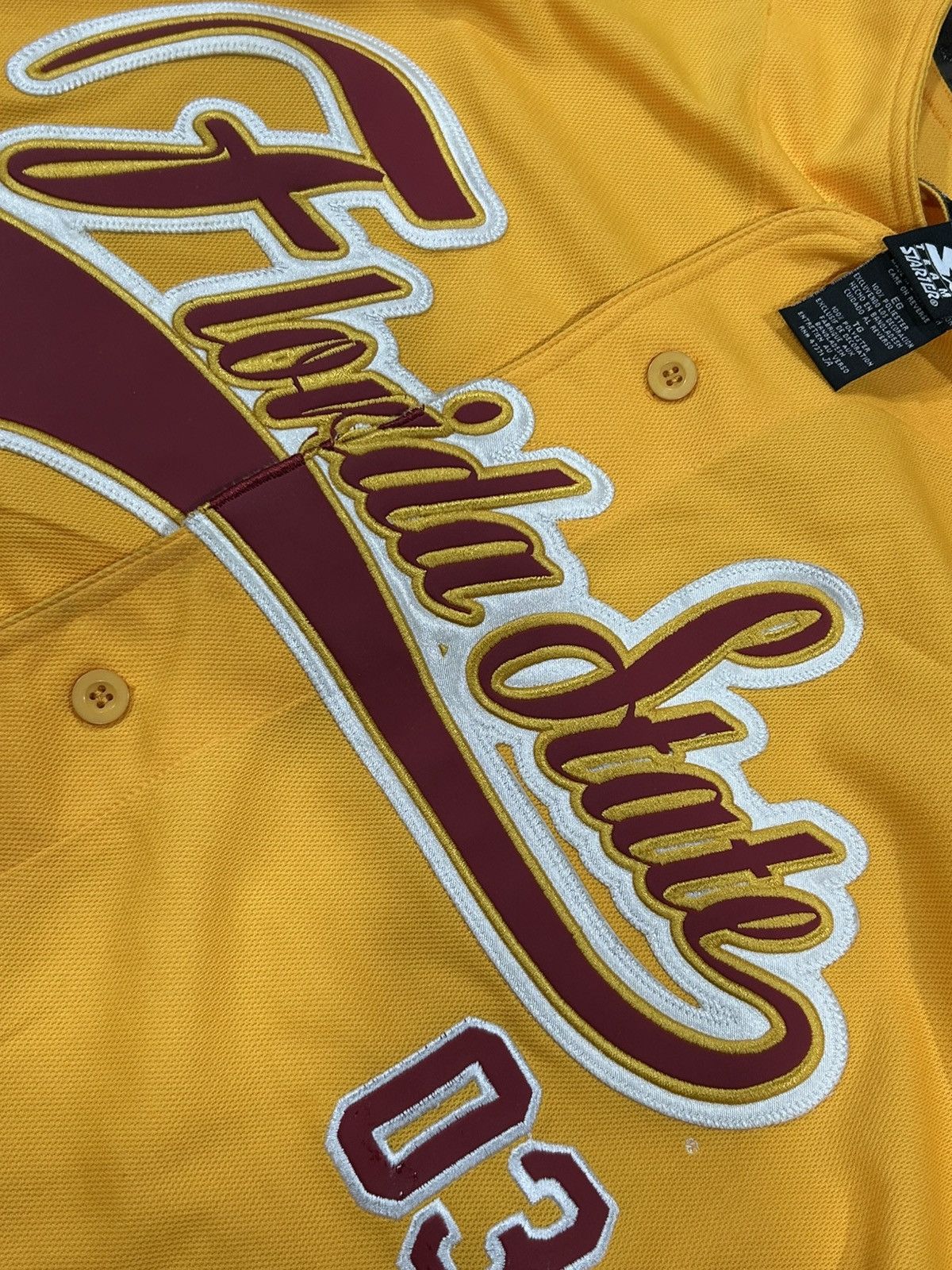 Starter × Vintage Vintage Starter Seminoles FSU Jersey Medium Baseball Jersey Size US M / EU 48-50 / 2 - 9 Thumbnail