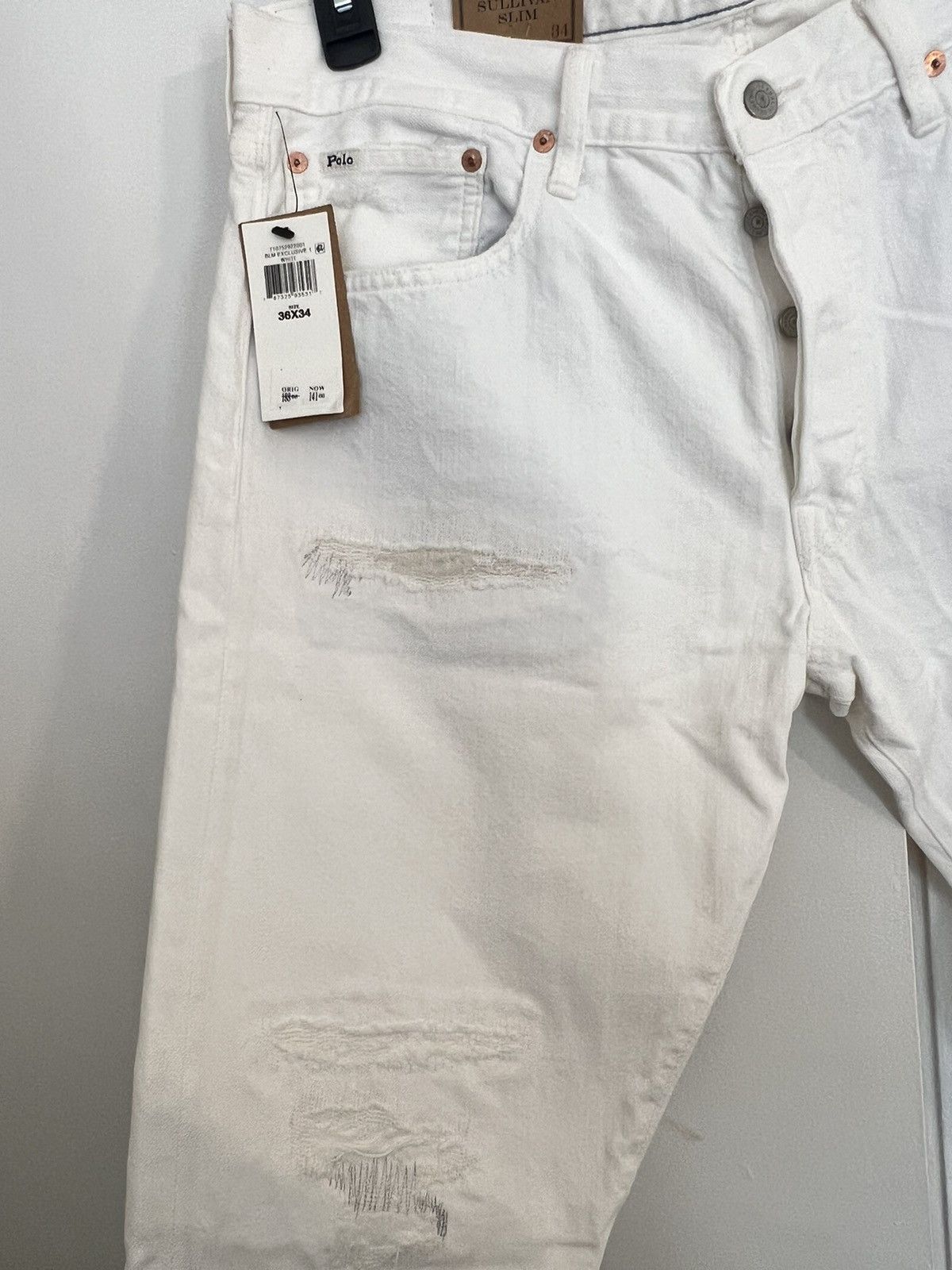 Polo Ralph Lauren white polo jeans Size US 36 / EU 52 - 2 Thumbnail