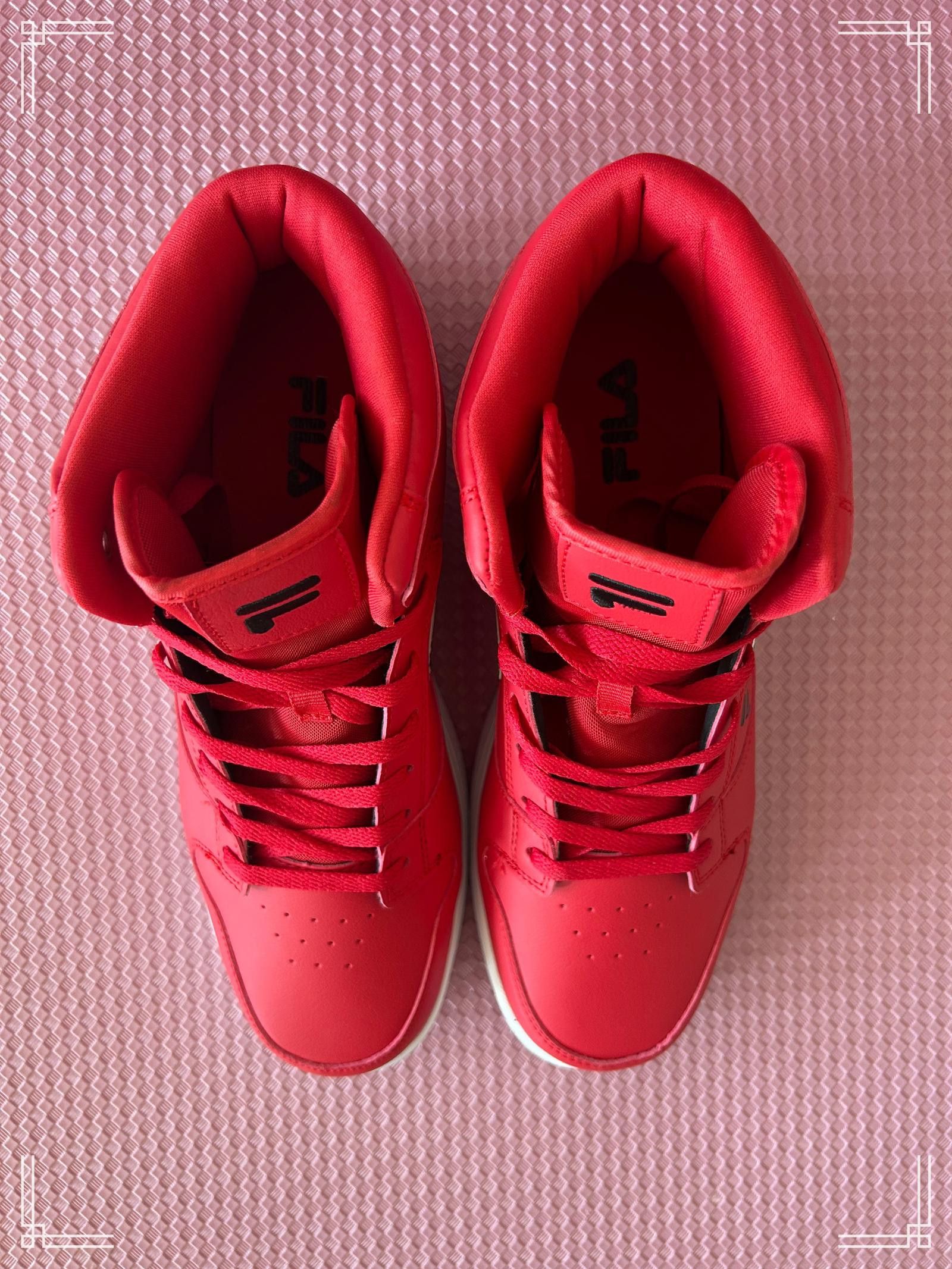 Fila Fila Men’s Red High-Top Sneakers – Bold Street Style Size US 8.5 / EU 41-42 - 2 Thumbnail