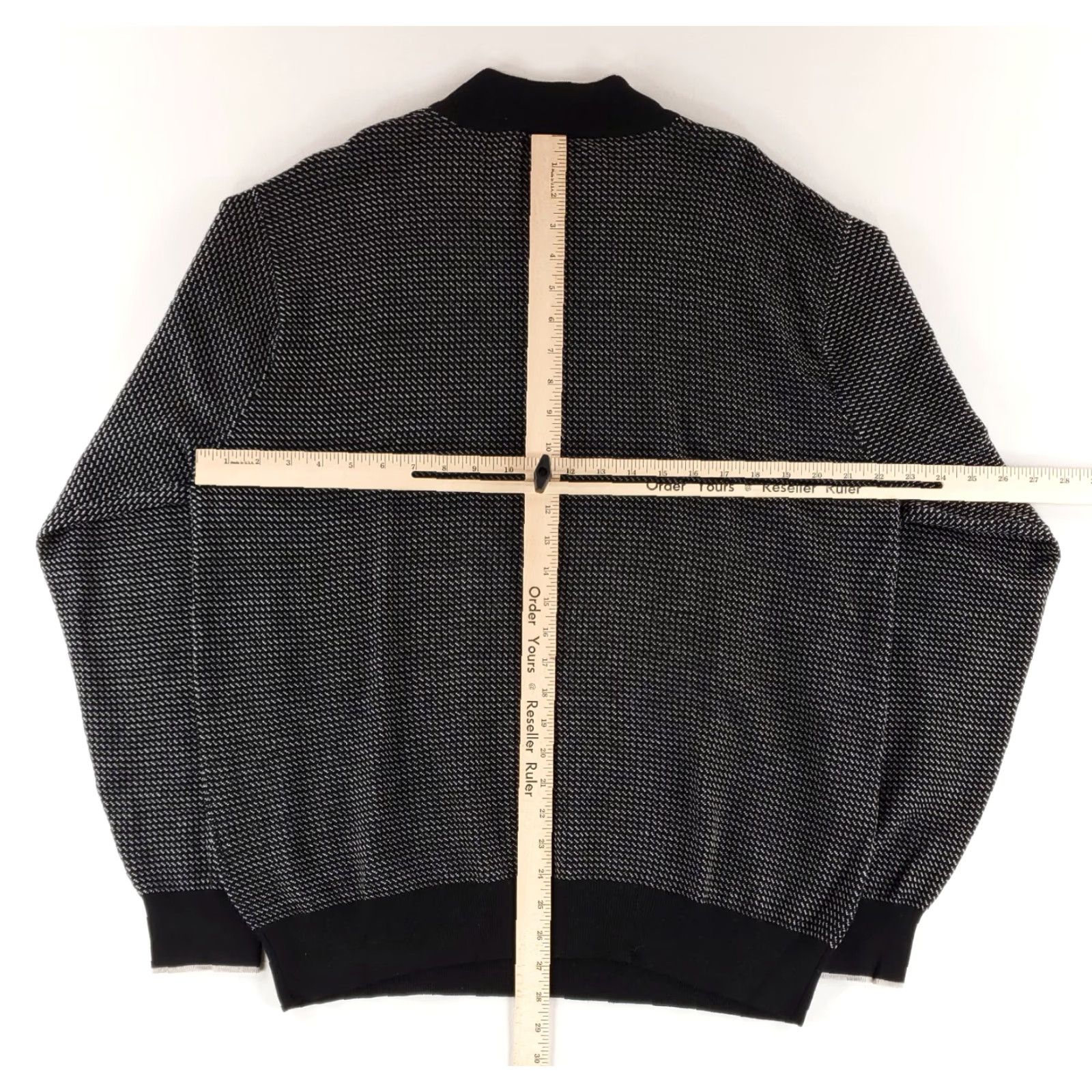 Peter Millar Peter Millar Sweater 1/4 Zip Merino Wool Black White Mens XL Size US XL / EU 56 / 4 - 6 Thumbnail